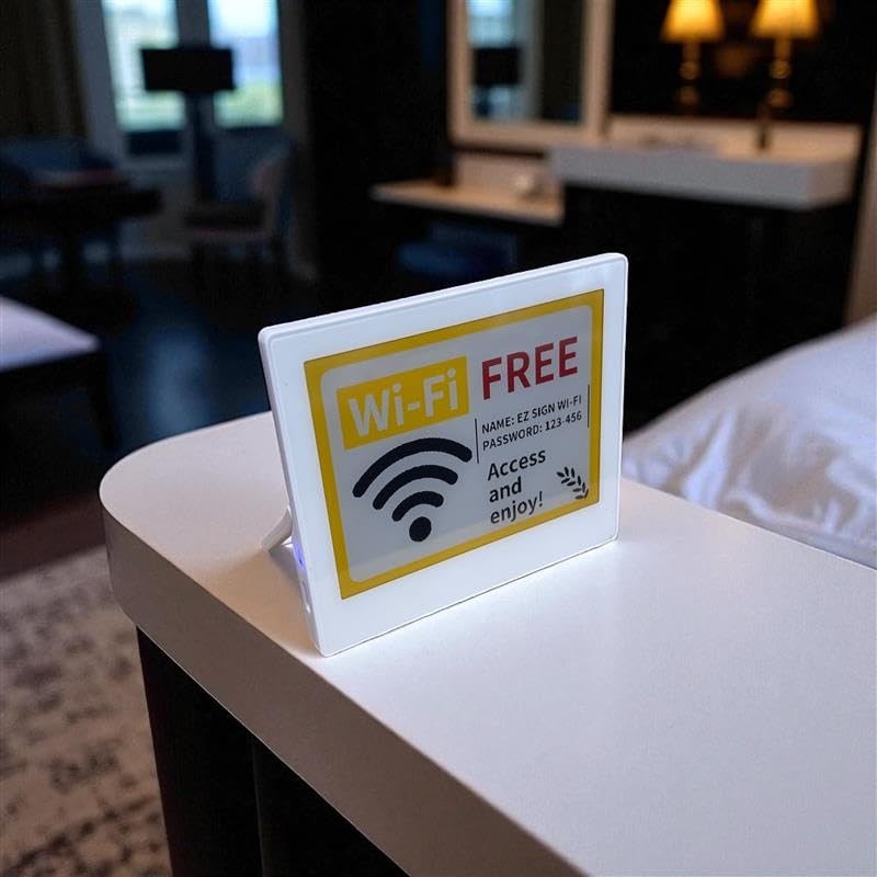 Santek EZ Sign | 4.2″ 4-Color Wired E-Paper Display (USB Cable + Windows App)