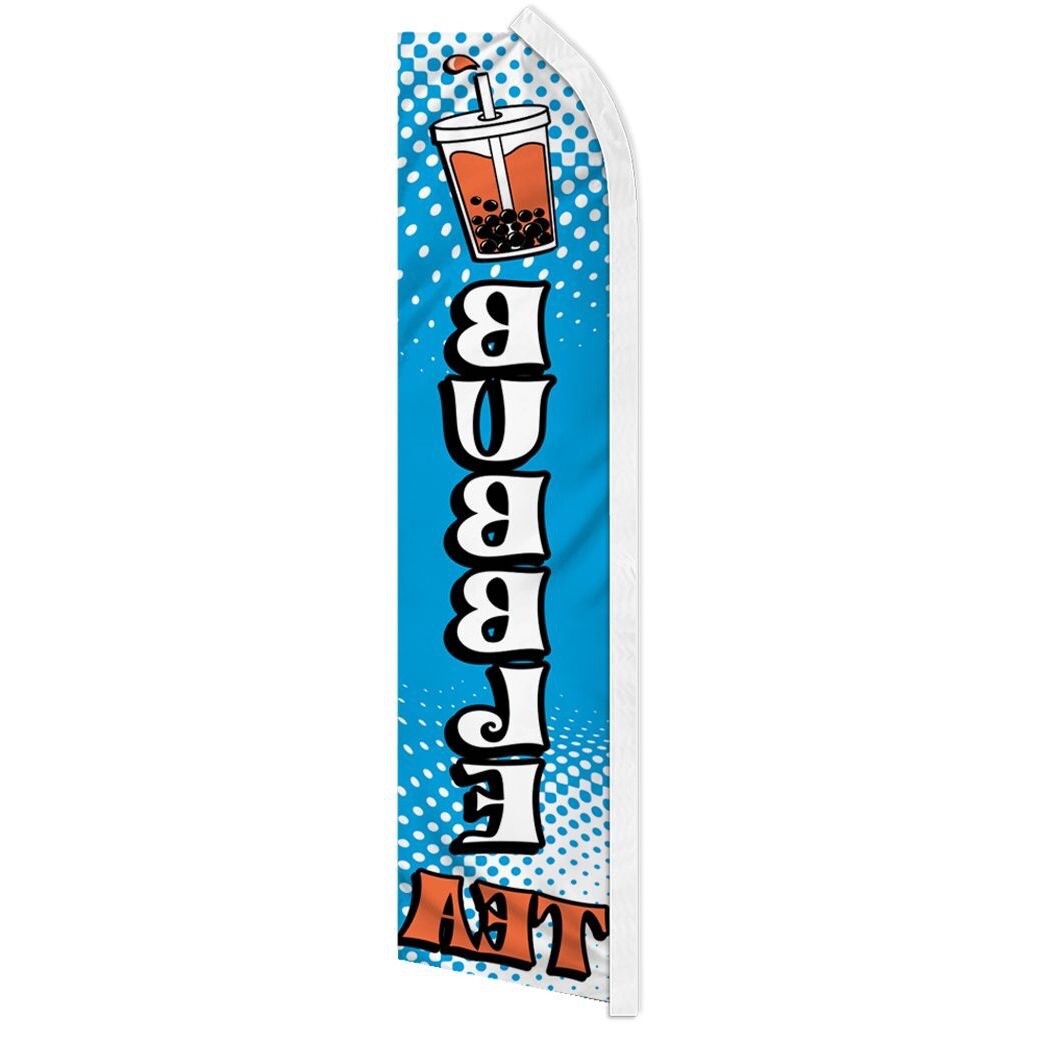 BUBBLE TEA advertising super flag polyester banner sign *POLE NOT INCLUDED*