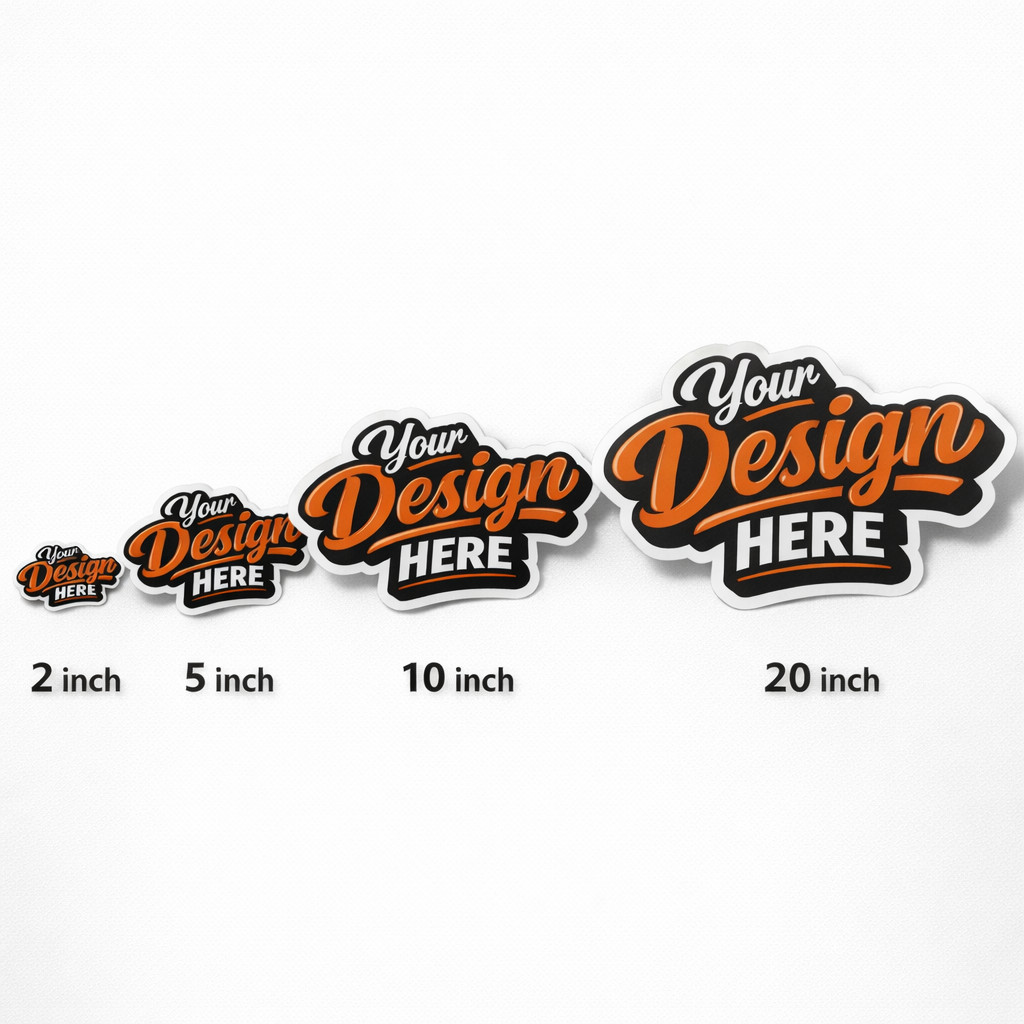 Custom Business Logo Stickers Waterproof Vinyl Decals UV Resistant 2″-25″