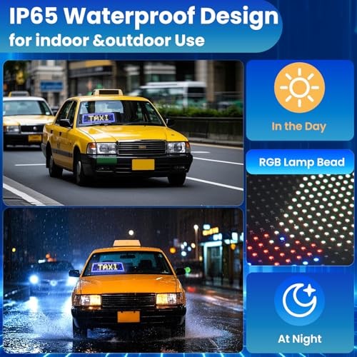 Programmable Scrolling LED Sign USB APP Control Flexible Digital Display 14.7 In
