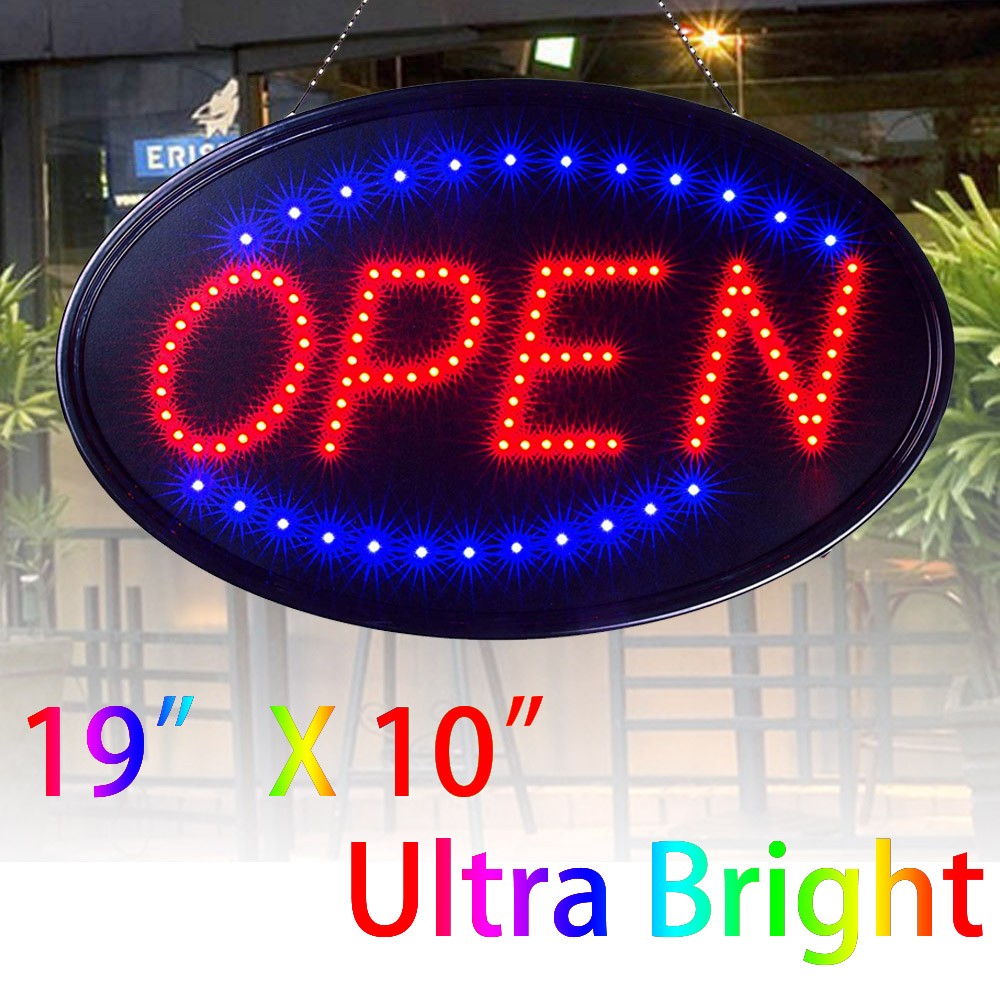 Open Sign Led Neon Ultra Bright Light Business Display For Restaurant Store Shop