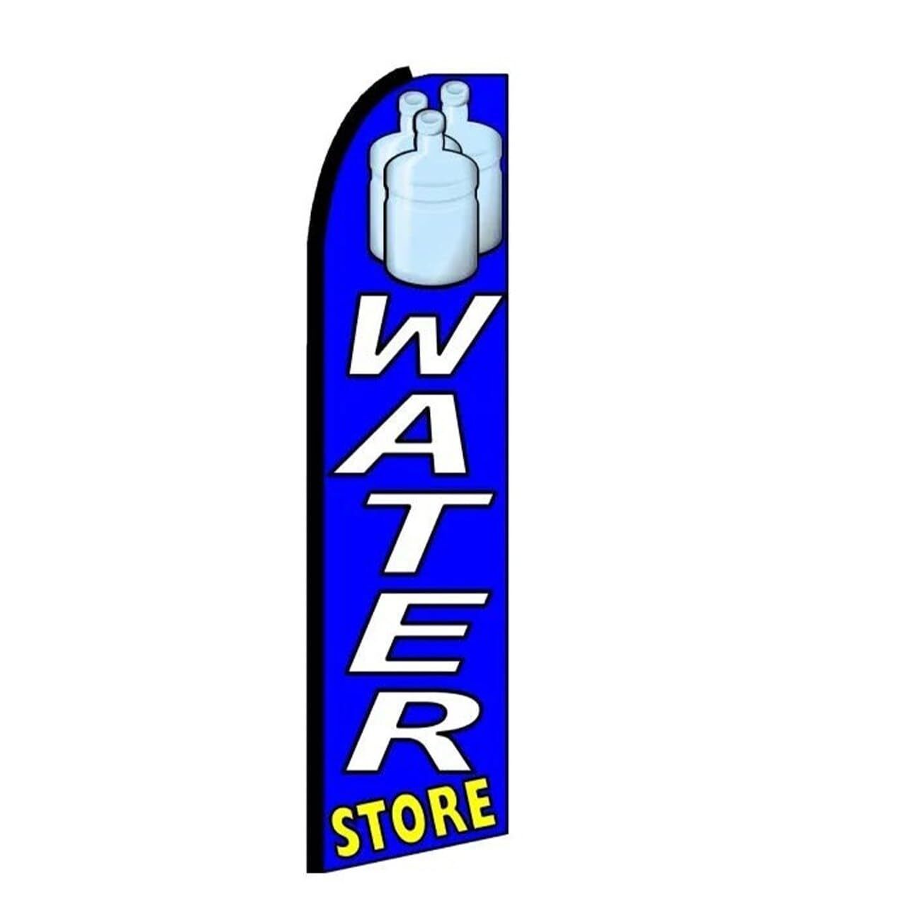 Water Swooper Flutter Windless Feather Flag | 3ft W x 11.5ft Tall