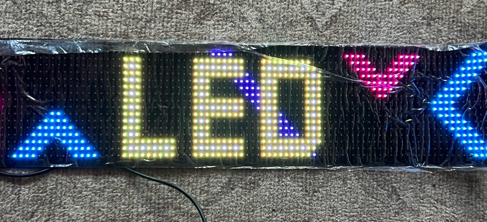 LED Pixel Matrix Panel Sign Advertising Flexible Display Screen Light Devil Eye