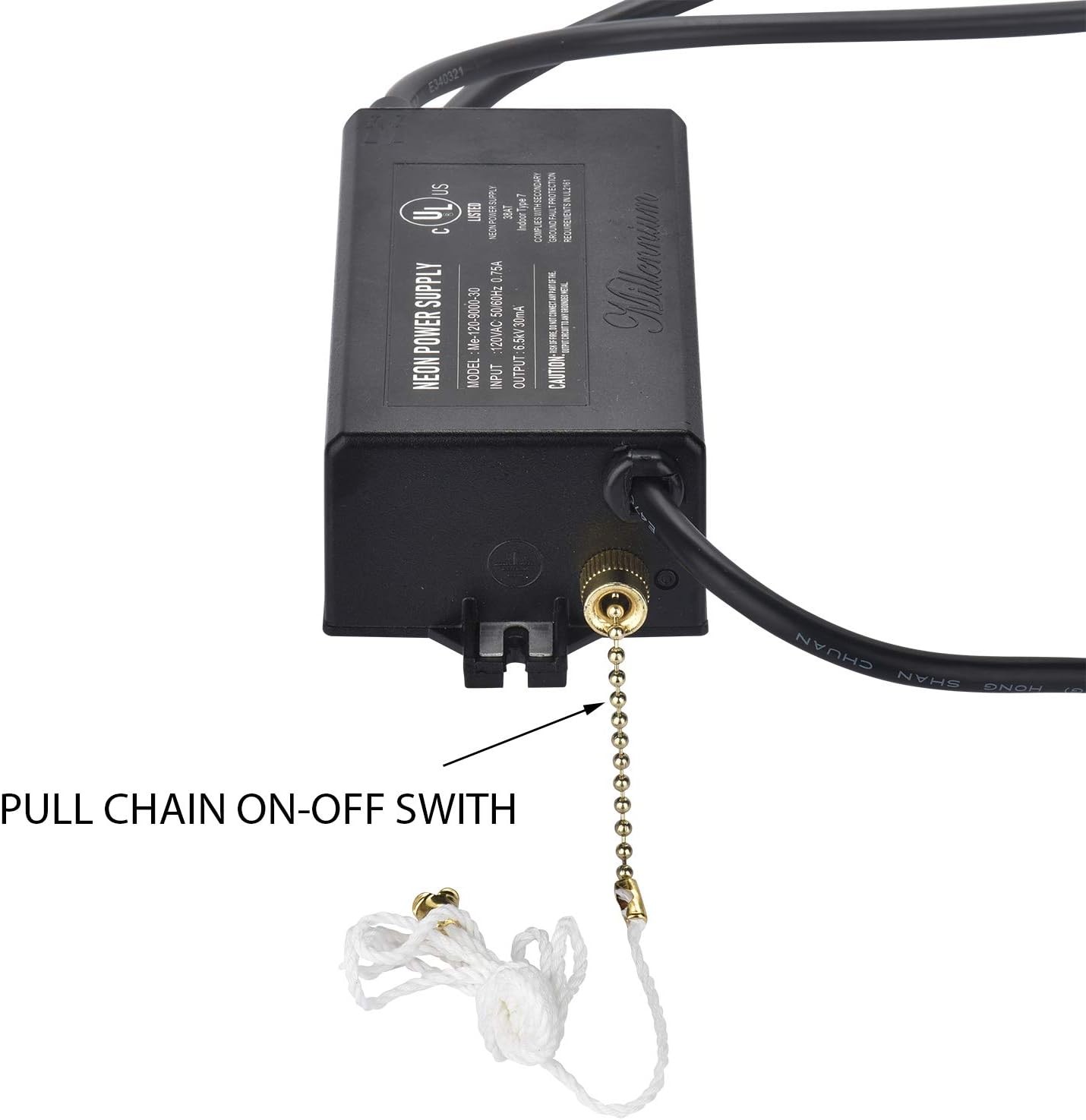 6.5KV Neon Sign Transformer 120V AC 50/60Hz Power Supply for Neon Lights