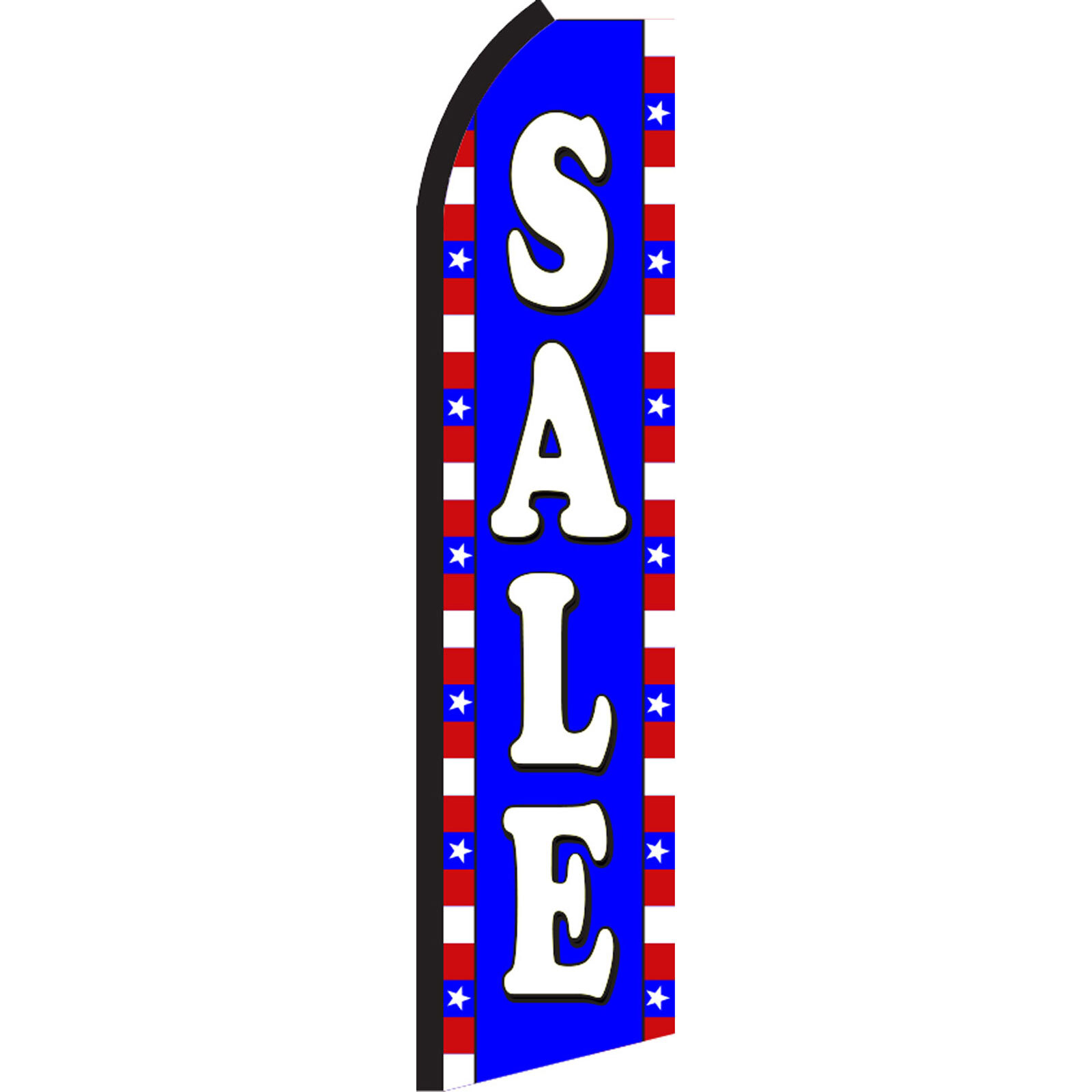 Sale Rwb 2 1/2 ft X 11 1/2 ft Polyester Swooper Flag
