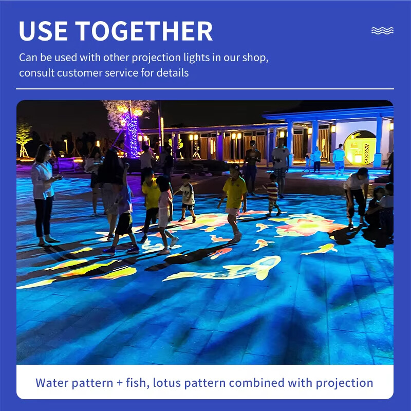 40W-1500W Waterproof Outdoor Ocean Wave Water Ripple GOBO Logo Projector Light