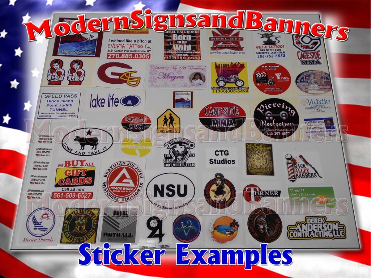 30 5×5 Custom Printed Full Color Outdoor Vinyl Car Bumper Sticker Decal Die Cut