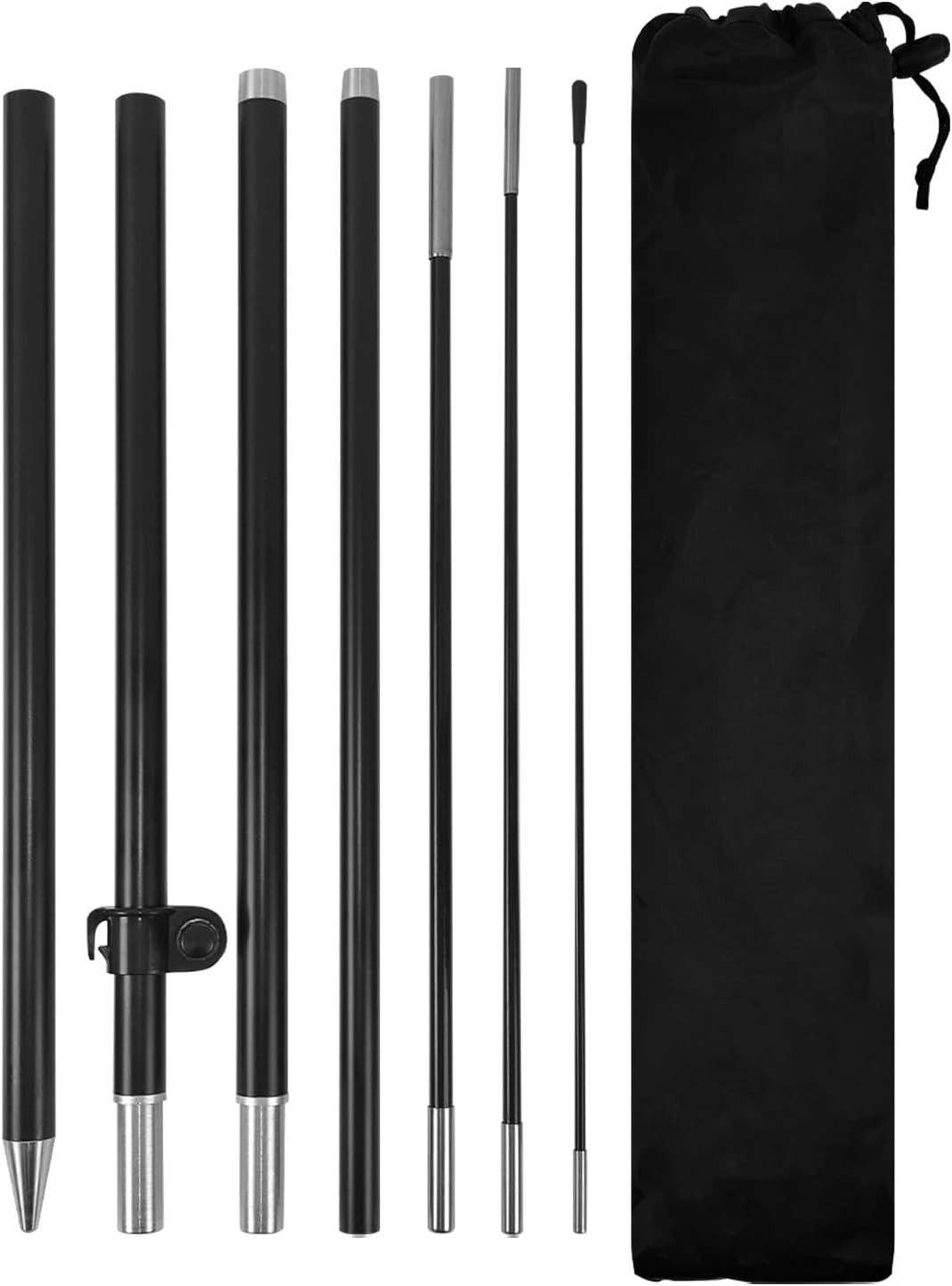Feather Flag Pole Kit for Swooper Flag 6FT, Swooper Flag Pole Kit with Ground…