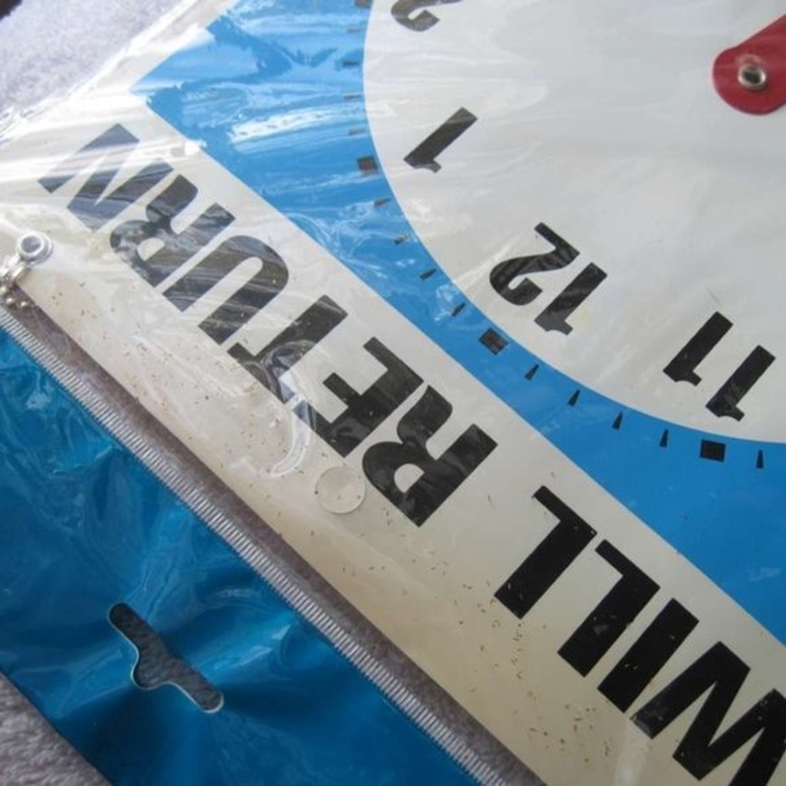 Bazic Rectangular Open Come In Will Return Adjustable Clock Sign Chain 9 x 7.5 “