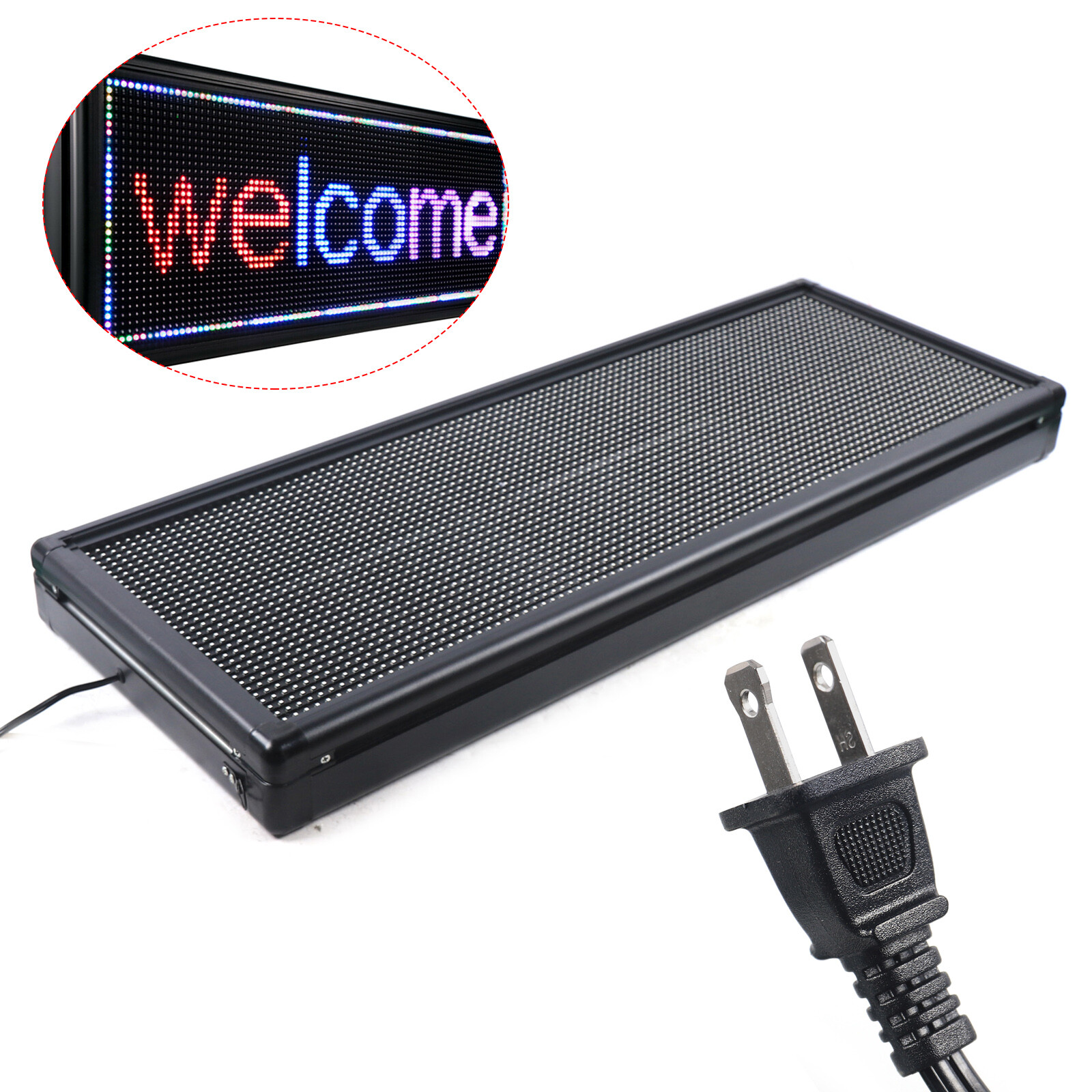 40″x15″ LED Scrolling Sign Programmable Digital Display Board Sign Full Color