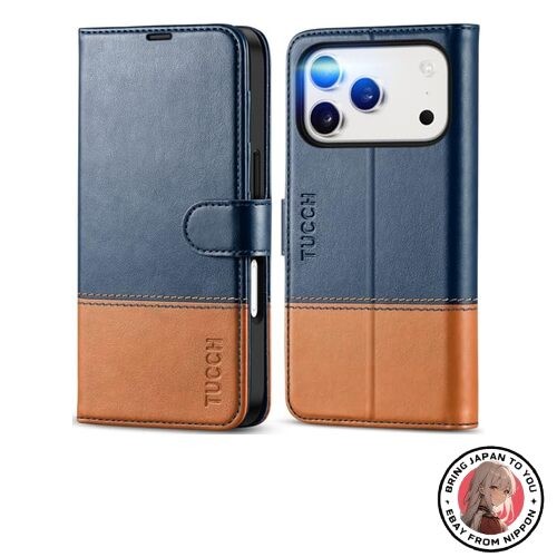TUCCH iPhone 17 Pro Wallet Case 6.3 in RFID Blocking 4 Card Slots