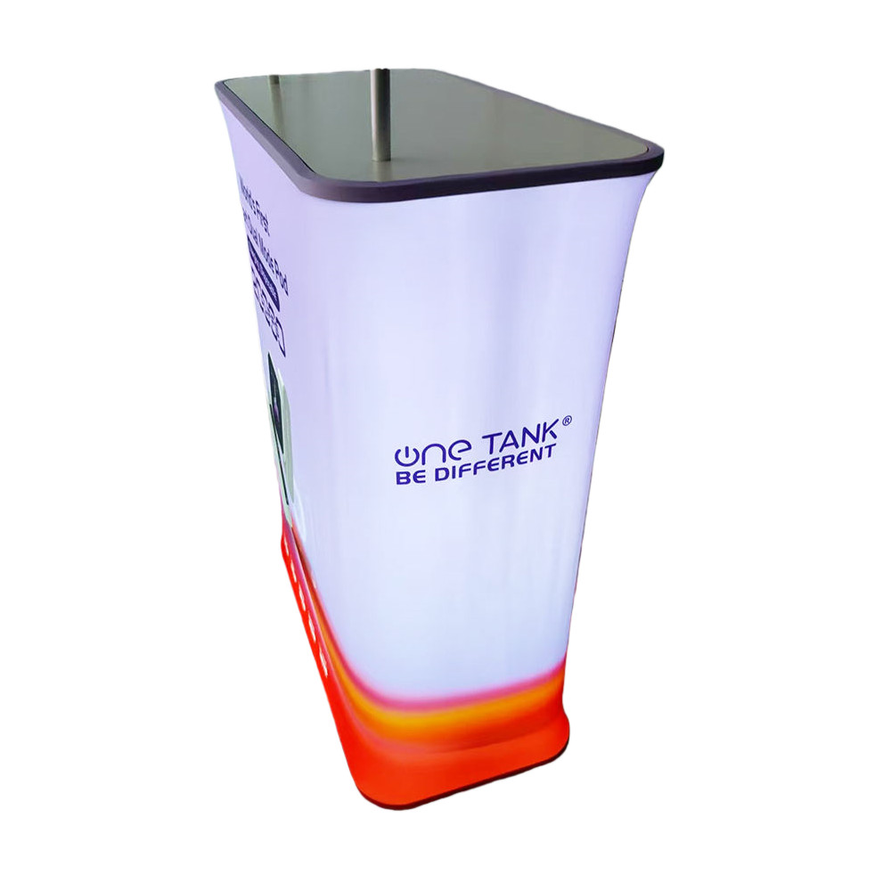 Rectangular Auto-Folding Hydraulic Pop-Up Counter – Self-Deploying Display Frame