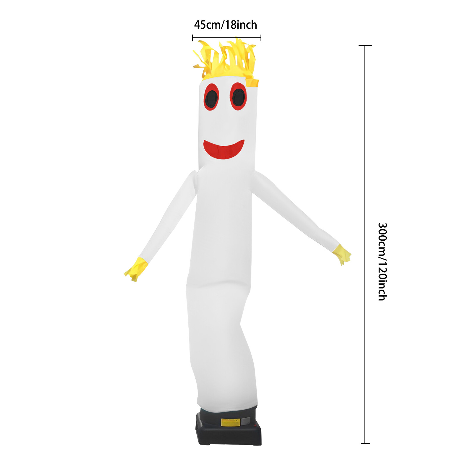 10ft Inflatable Dancing Air Puppet – Free-Standing Promotional Display White