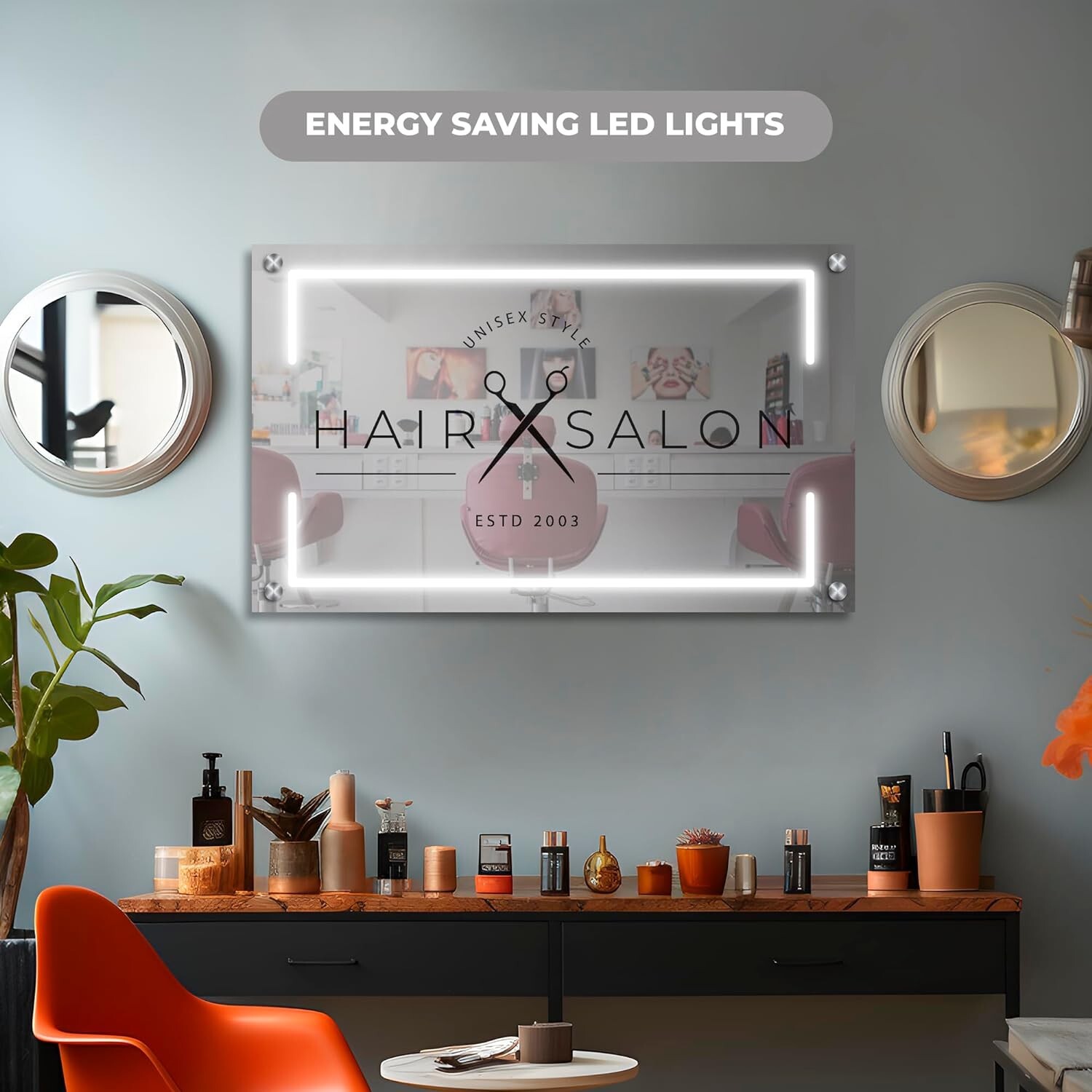 Custom Acrylic Business Logo Sign | Personalized Floating Acrylic Business Sign
