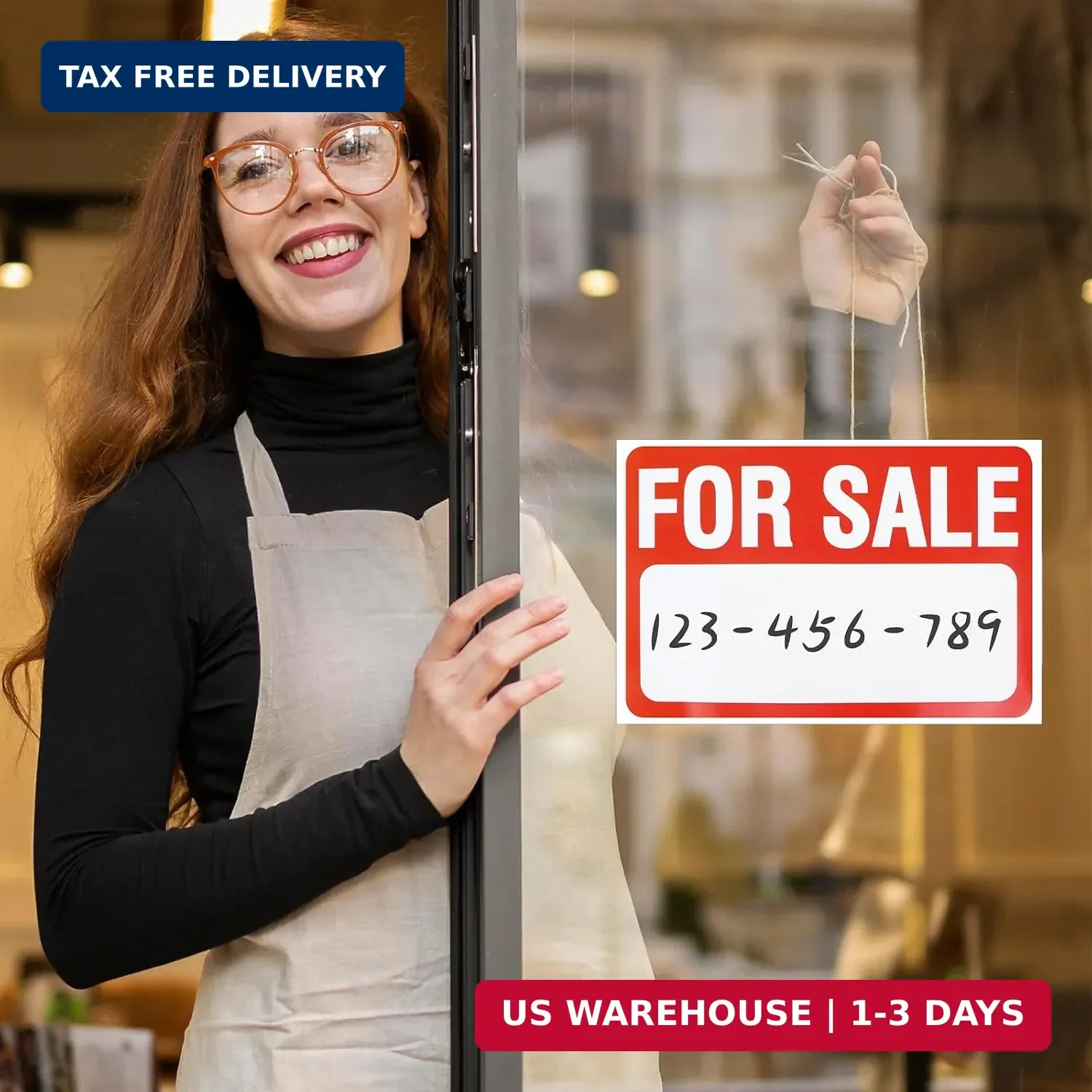 2 Pcs Car for Sale Sign 12″ X 9″ Self Adhesive Vinyl for Sales Signs Car | Car S