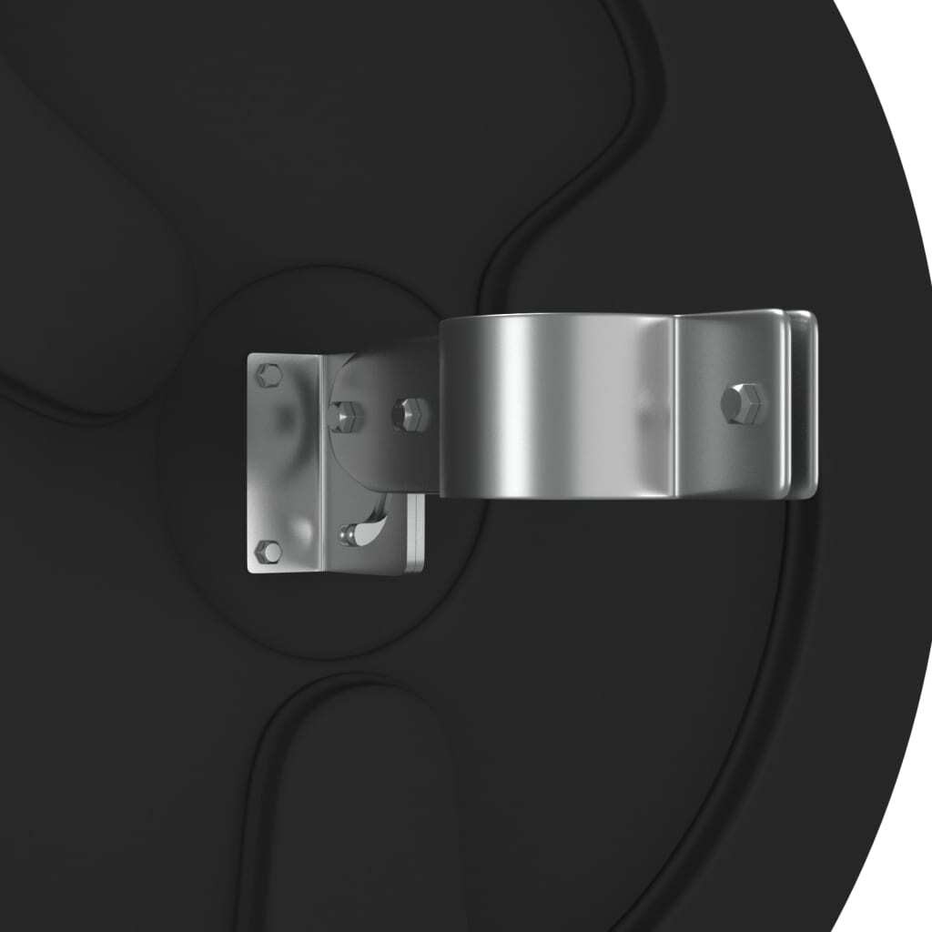 NNEVL Outdoor Convex Traffic Mirror Black Ø60 cm Polycarbonate