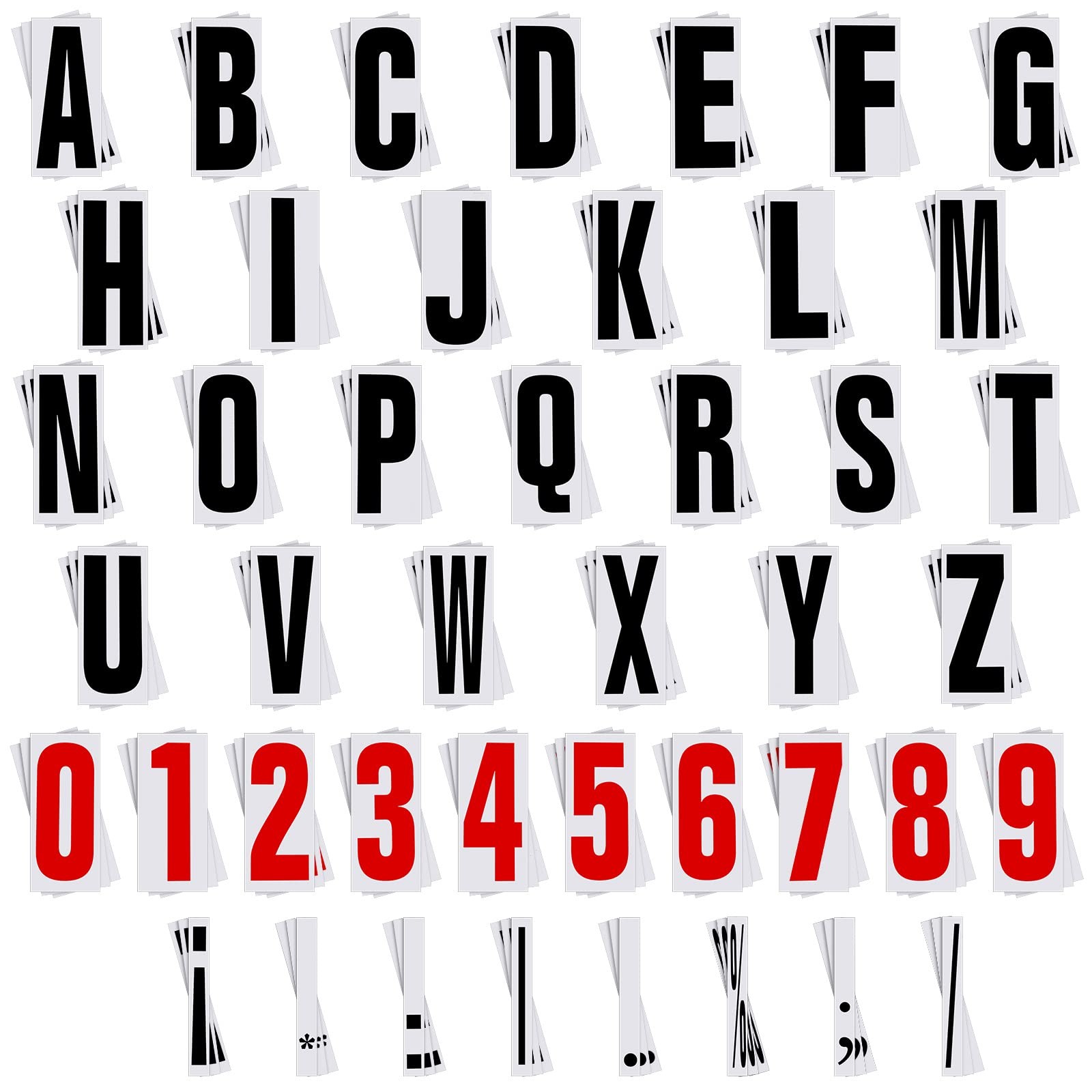 Jecery 400-Pc Marquee Sign Letters Numbers Punctuation Flexible Outdoor Board