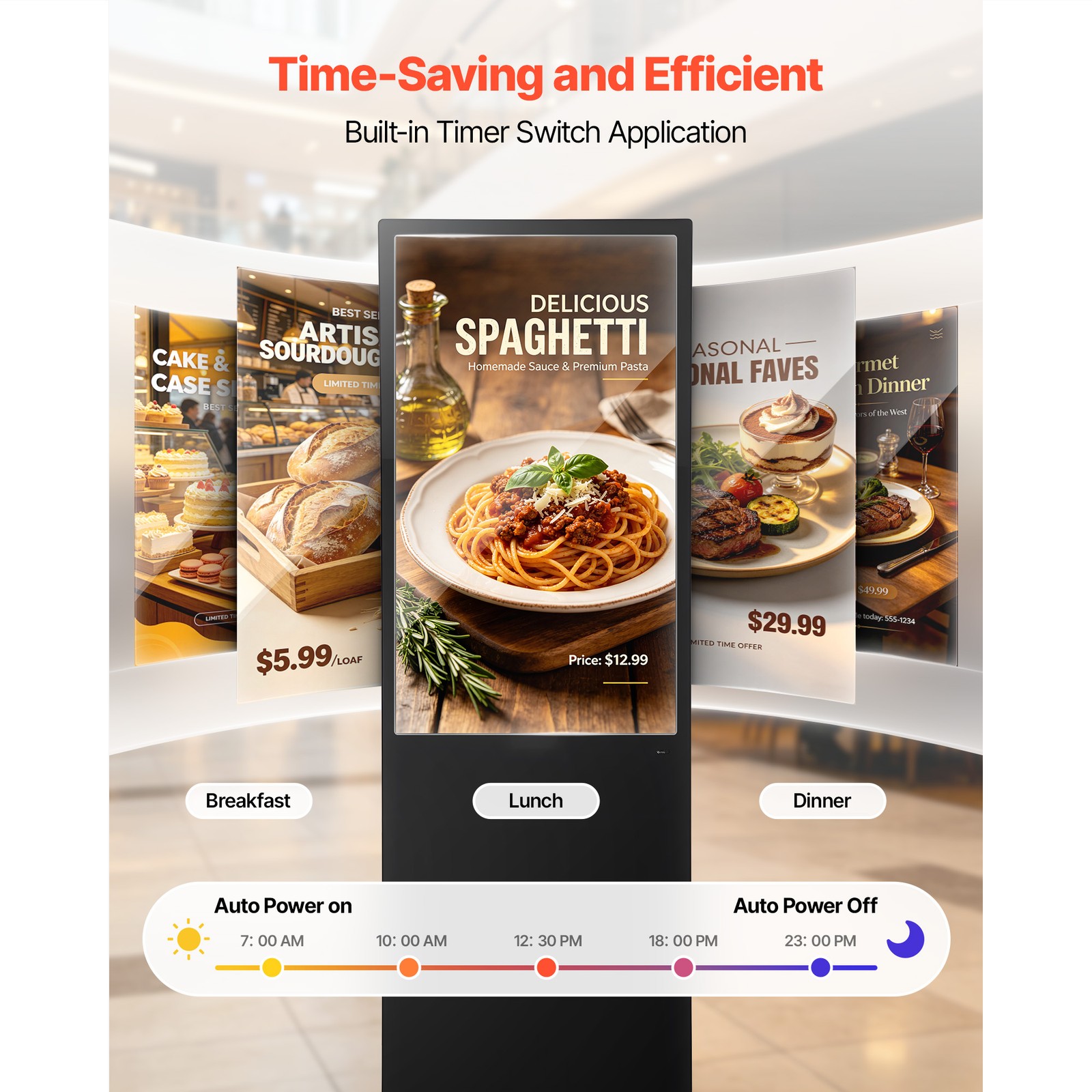 Uimoso 43 in Indoor Digital Signage Floor Standing LCD Advertising Display Kiosk