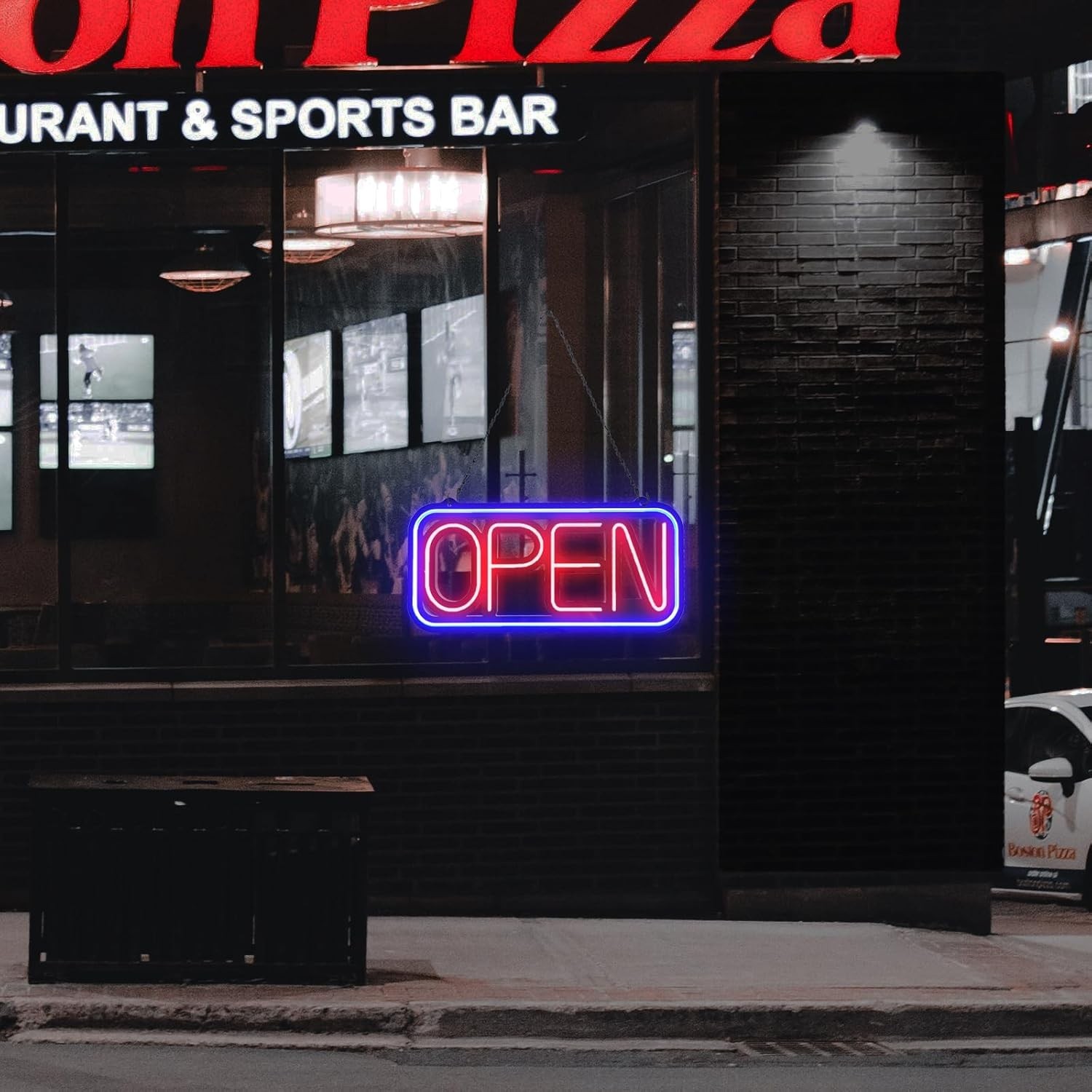 Bright LED Open Sign for Business – 32×16 Inch with Remote & Flashing Mode