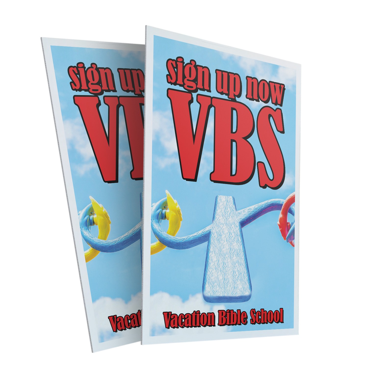 VBS Sign Up Now Heavy Duty A-Frame Sidewalk Sign Vacation Bible School Join