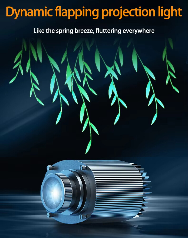 35W-110W Dynamic Fluttering for Store Custom Floating Shadow LED GOBO Projector