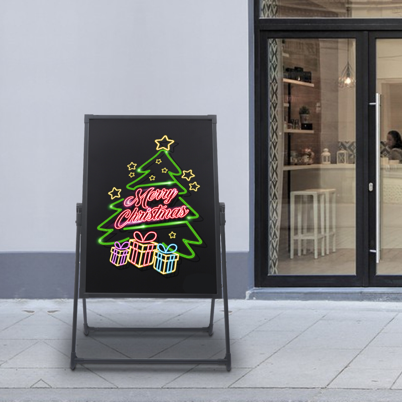 LED Message Board with Adjustable Height, Remote Control & Colorful Display