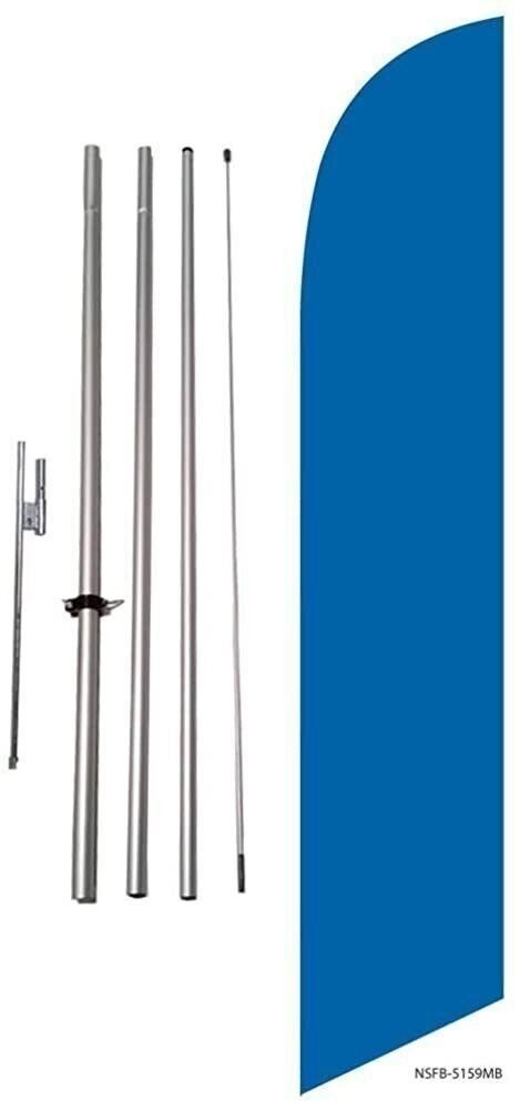 Solid Colored Feather Banner Flag Kit w/Spike