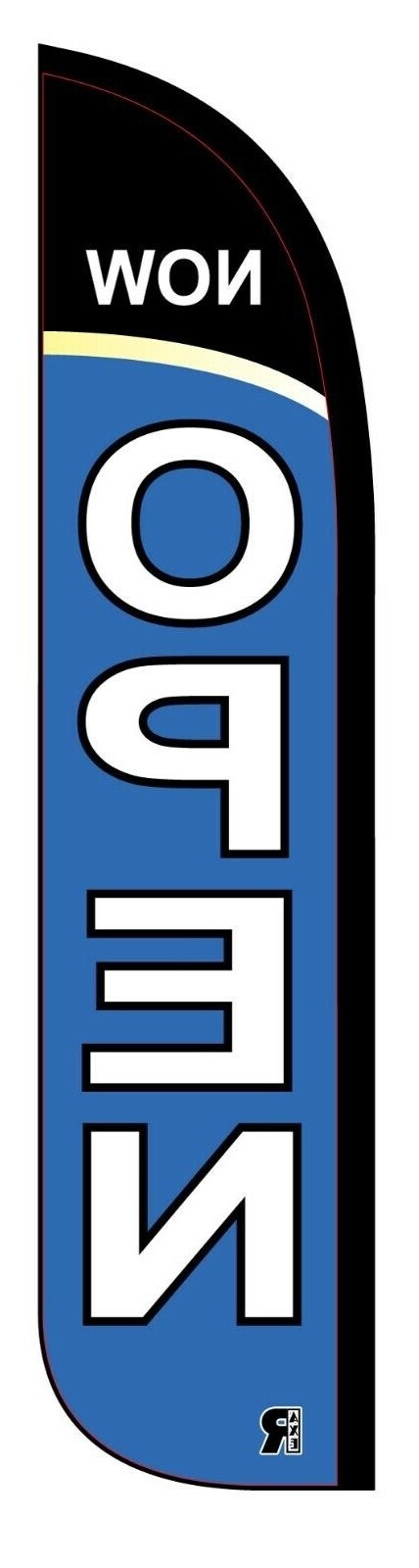 Now Open Feather Flag Business Banner Advertising Windless Free Shipping!