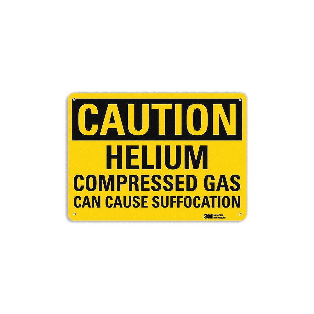 LYLE U4-1407-NA_10x7 Caution Sign,7 in x 10 in,Aluminum 462N20