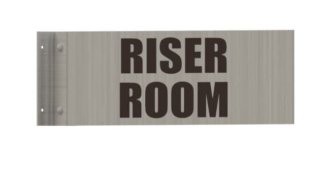 Riser Room Sign -Two-Sided/Double Sided Projecting, Corridor-REF24-1027