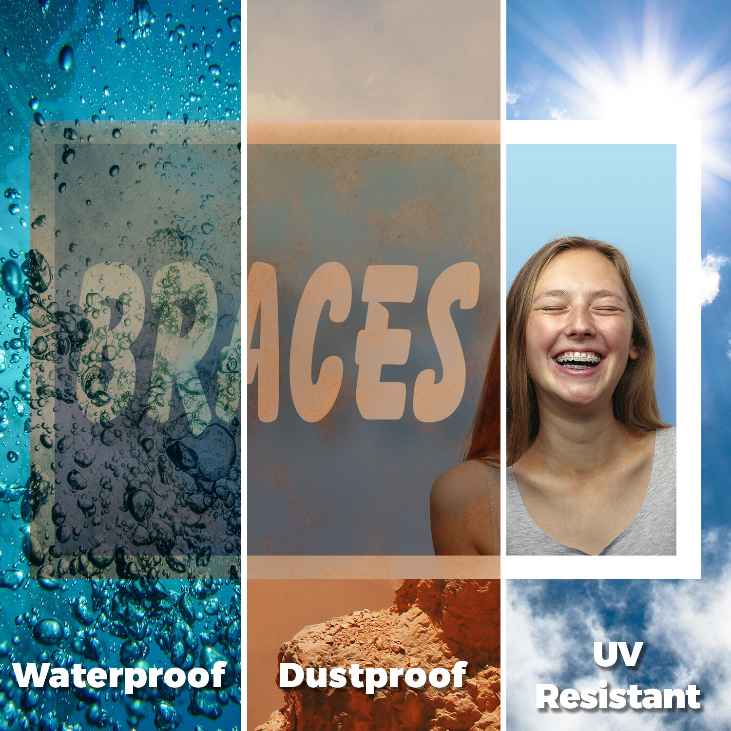 Braces Yard Sign Orthodontic Services, Dental Clinics, Perfect Smiles