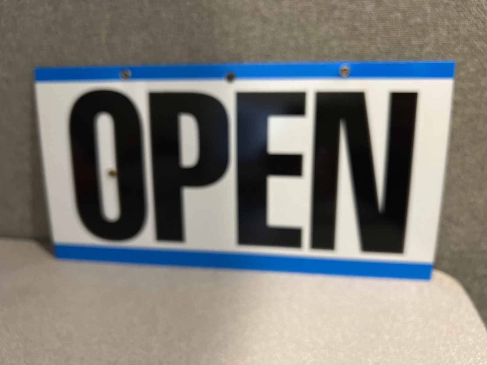 Double Sided “OPEN/CLOSED Please Call Again” w/ Chain sign 11.5 x 6