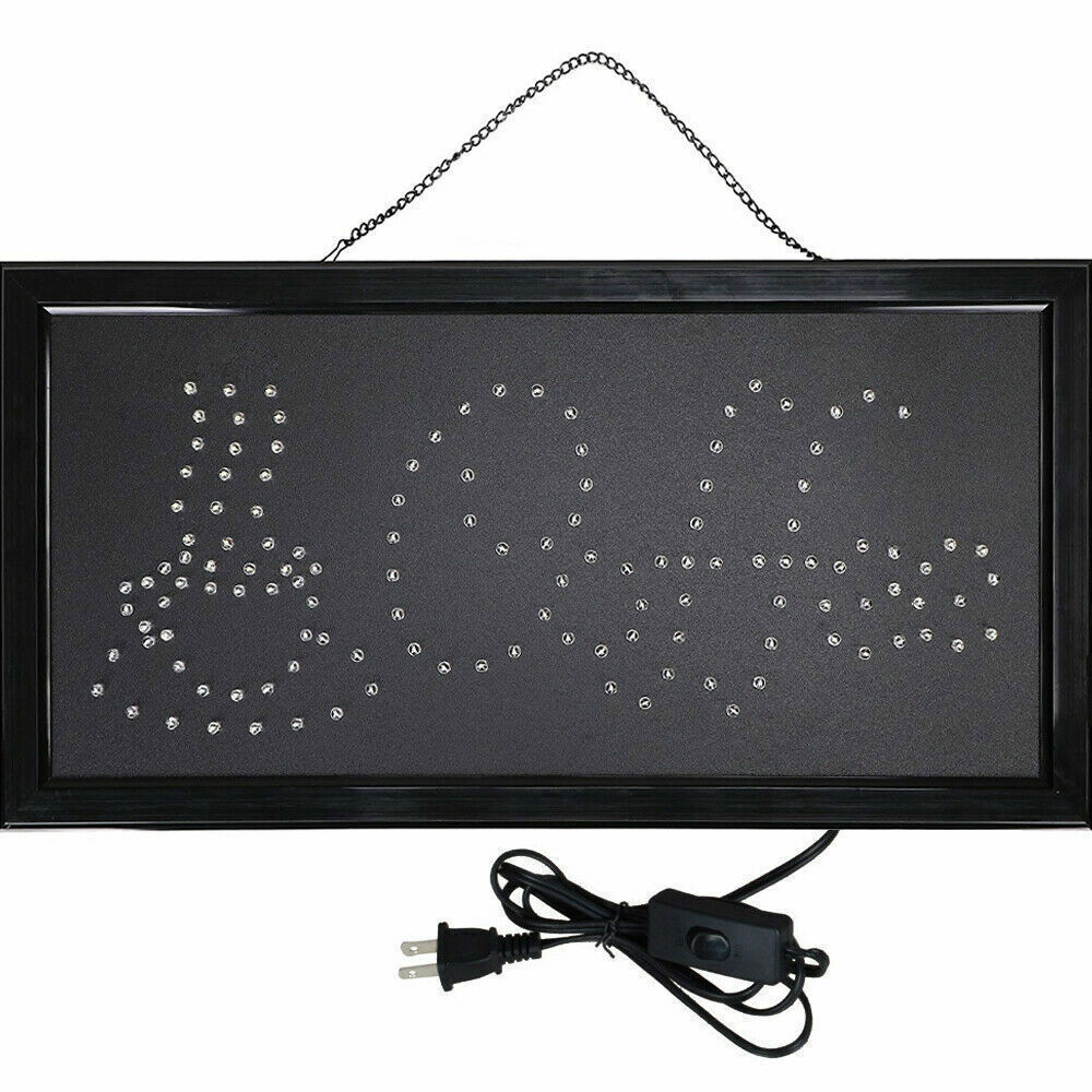19″x10″ LED Animated Motion Neon Light Coffee Cafe Business Sign On/Off Switch