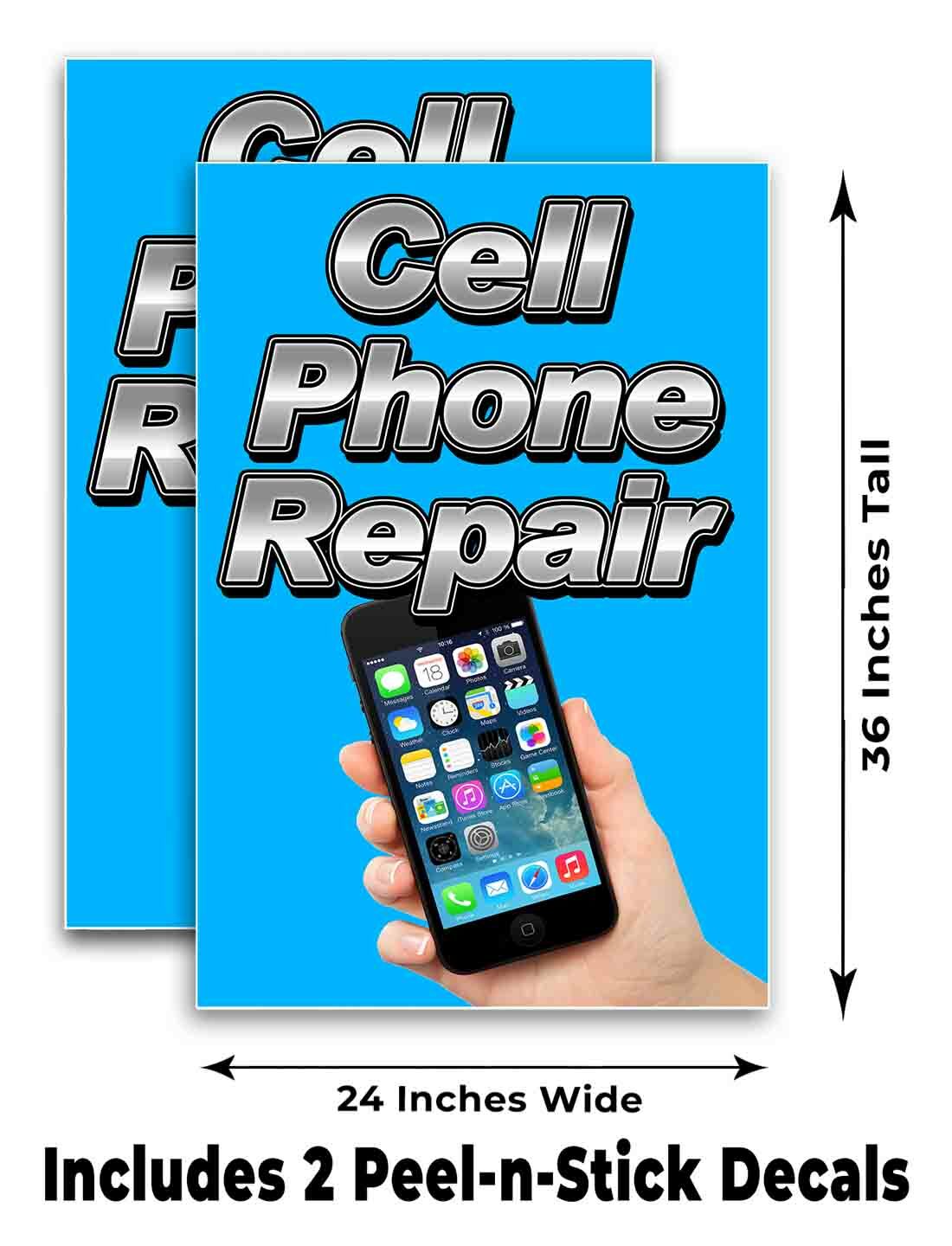 CELL PHONE REPAIR Signicade 24×36 A Frame Sidewalk Sign Double Sided TECHNOLOGY