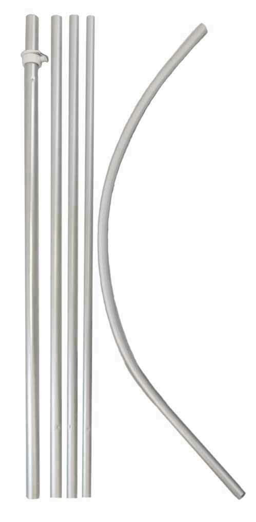 Windless Swooper Flag Pole 15ft Flagpole Feather Flag Sign Pole