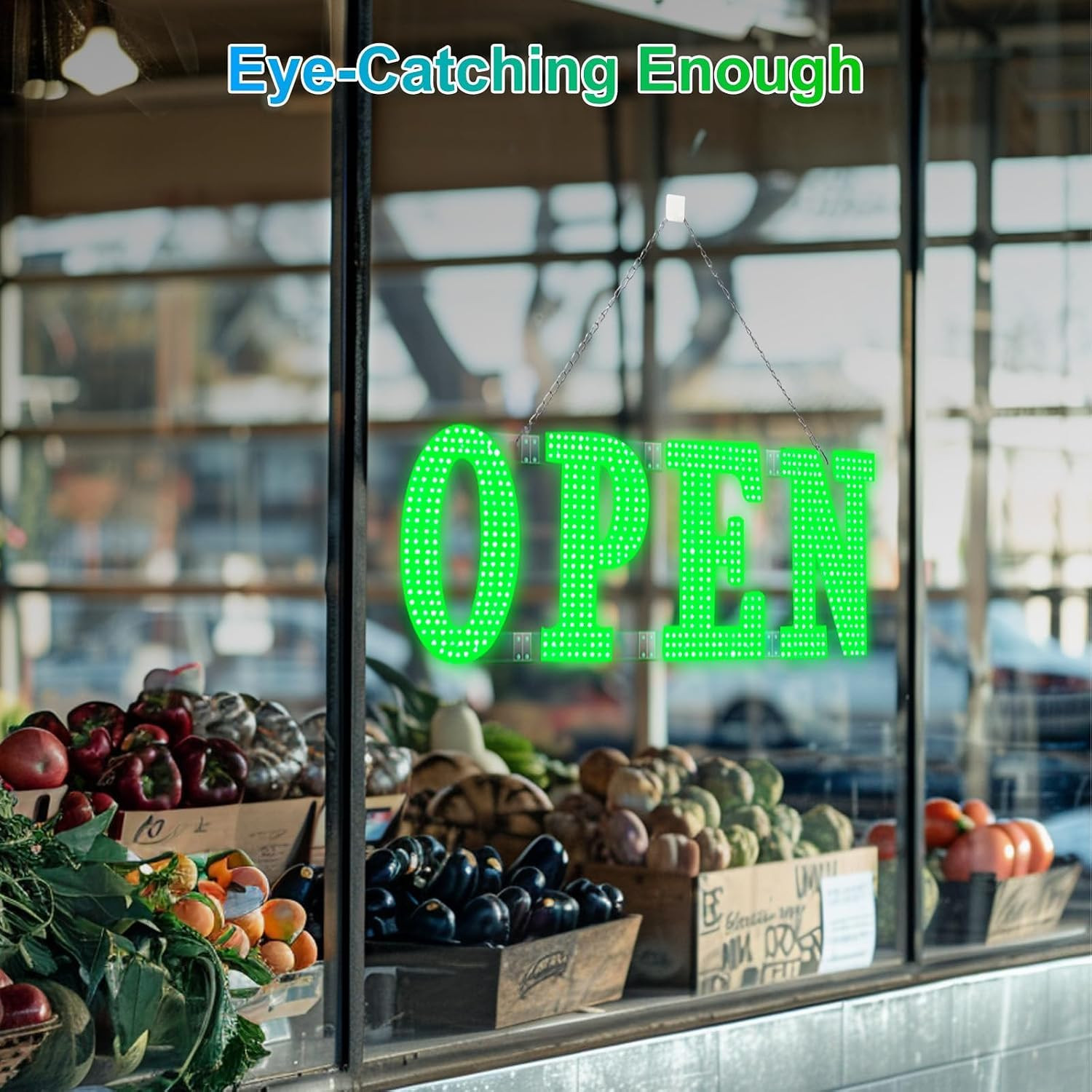 30″X10″ Large LED Open Signs for Business Super Bright Unique Design Open Sign w