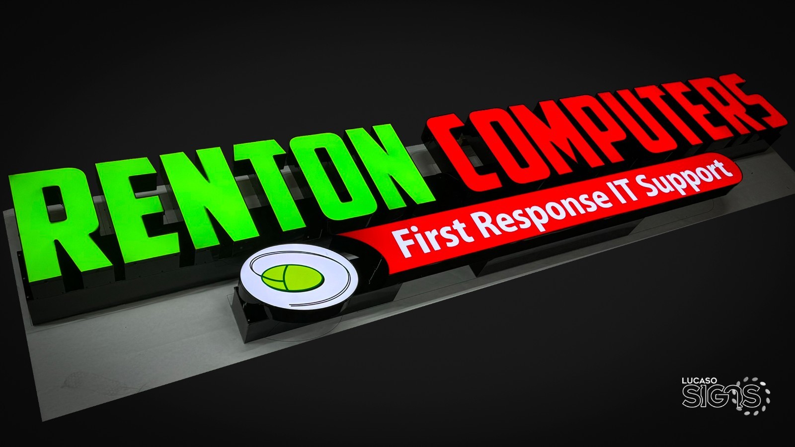 Channel Letter Signs Led Illuminated Signs with Track Raceways