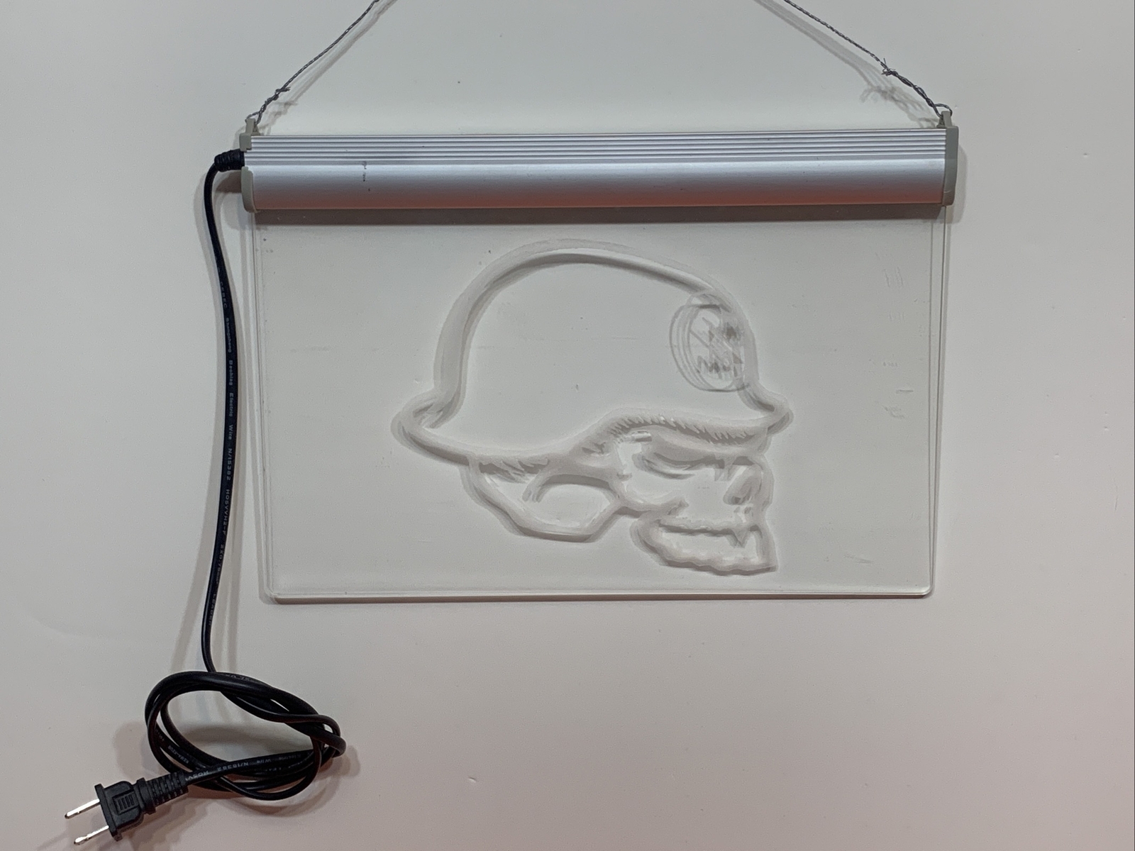 Metal Mulisha LED Light Up Sign Lamp Acrylic Blue Color Electric