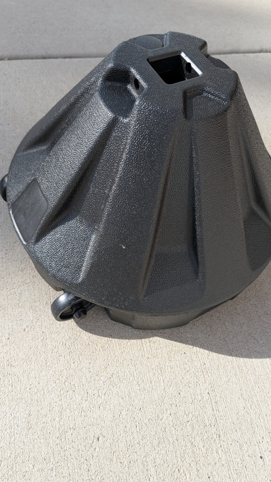 Plasticade Roll-A-Post Portable Sign Base, 18″, Plastic, Black 🔥New🔥
