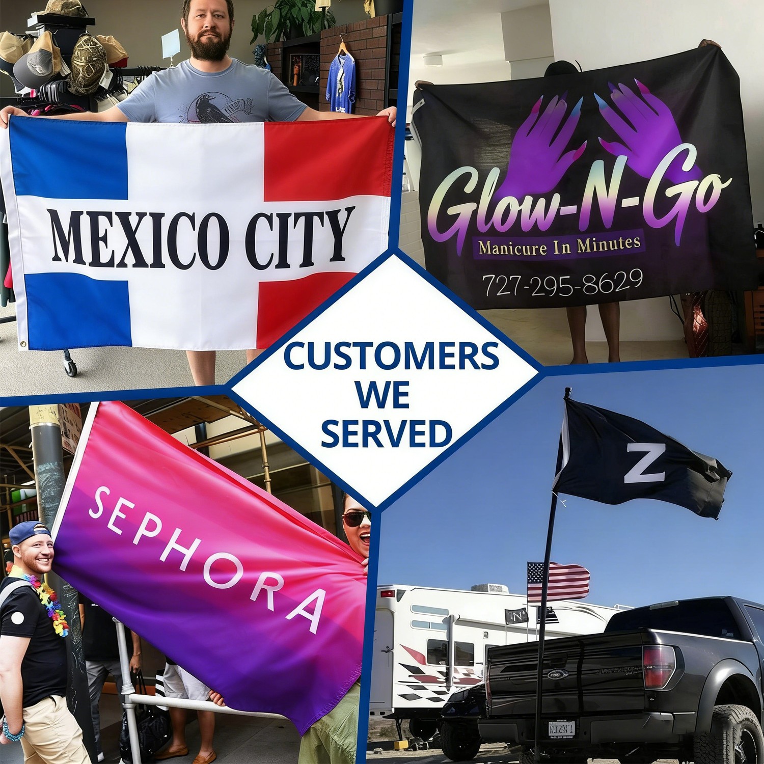 Custom Flag Personalized Flags Banners -Print Your Own Logo Lmage Text/Photo US