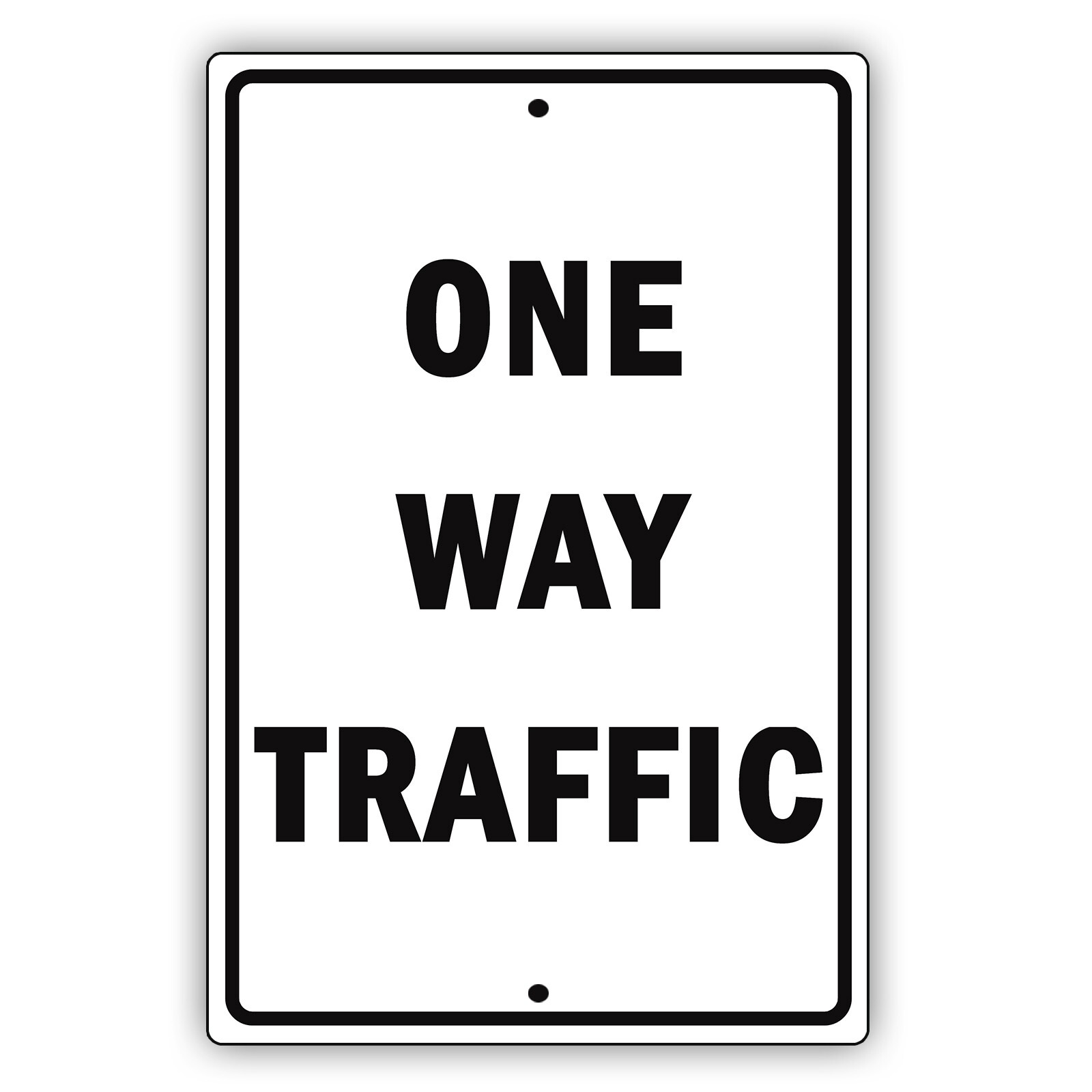 One Way Traffic Do Not Enter Street Road Aluminum Metal 8×12 Sign