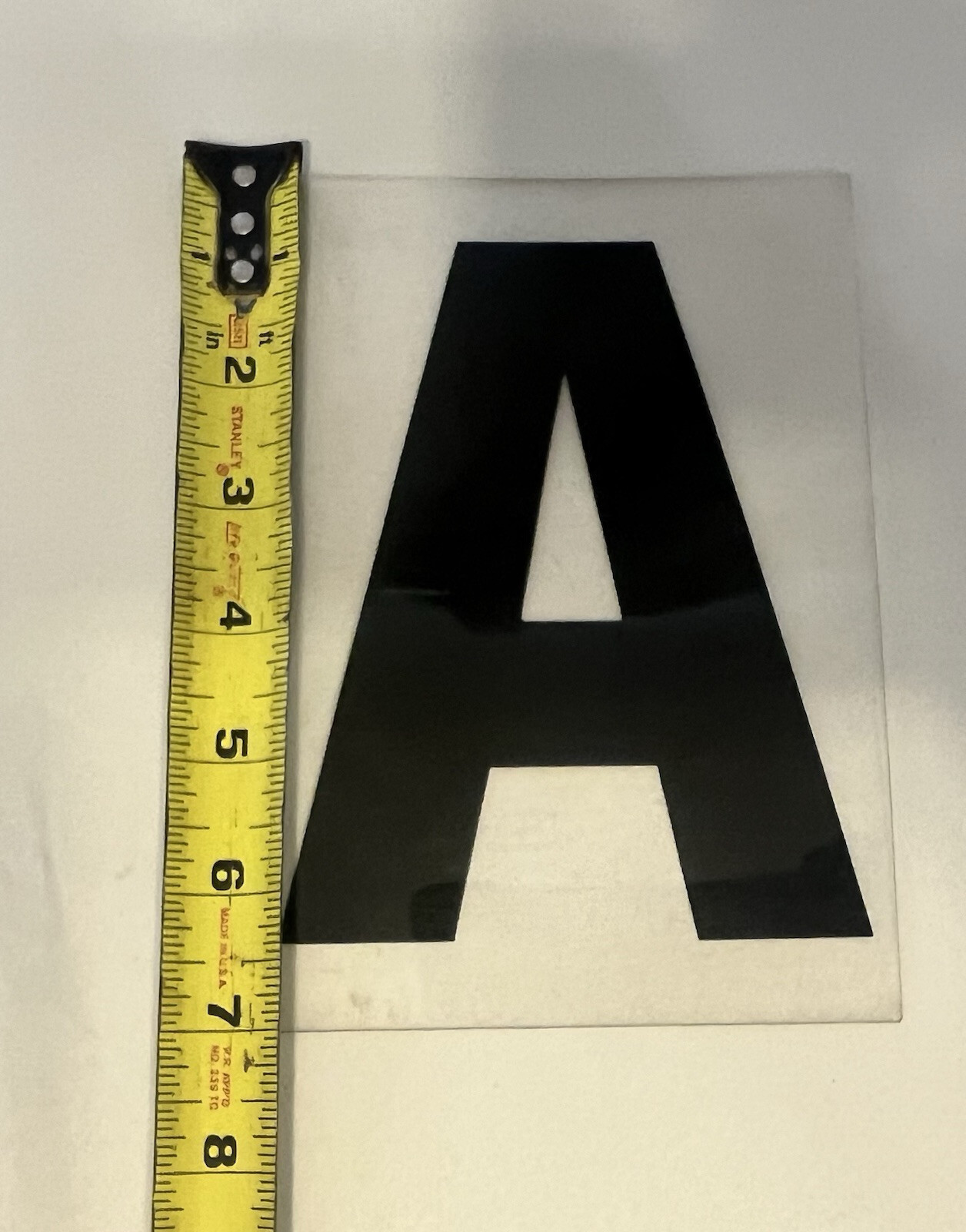 Vintage Marquee Sign Plastic 5.75″ Letters Symbols Numbers 7″ Overall Black Red