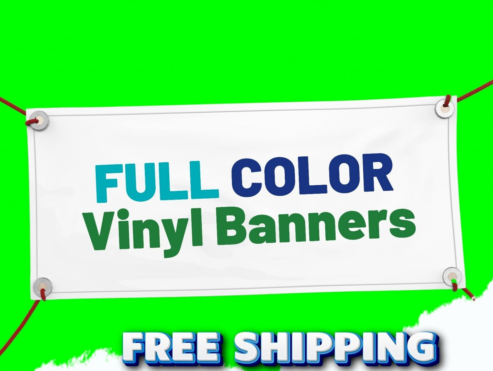 Custom Personalized Vinyl Banner, Premium 13oz Heavy Duty. (96″x96″)