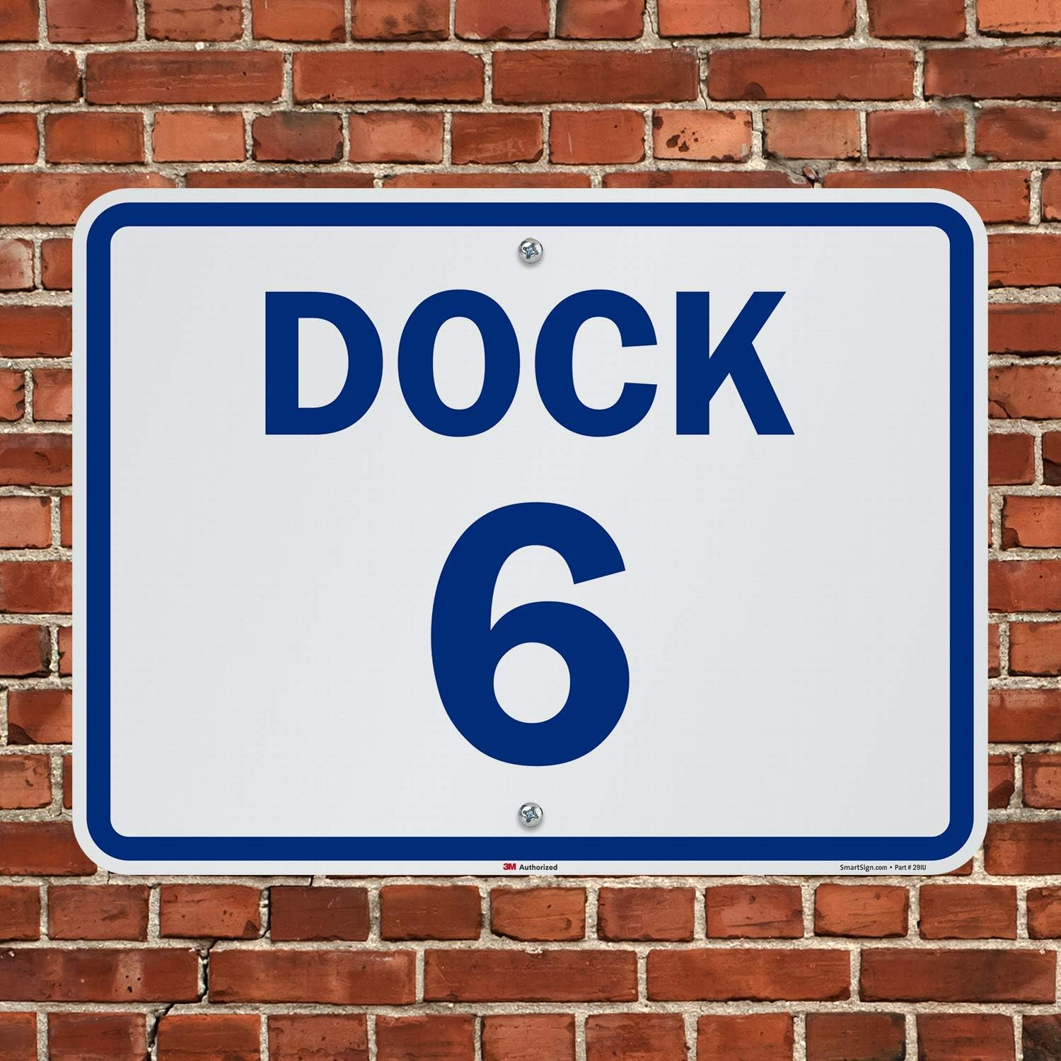 18″ x 24″ Reflective Aluminum Dock Number Sign – Durable & Visible