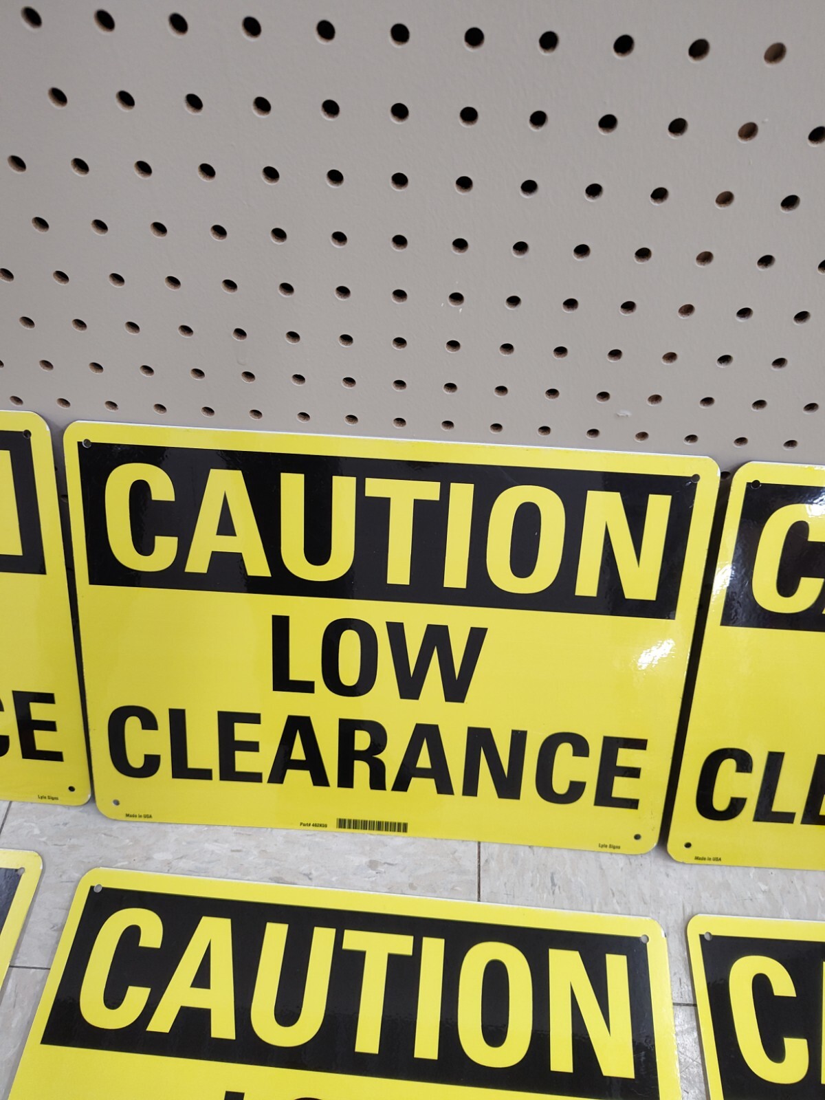 LYLE U4-1512-NA_14x10 Caution Sign,10 inx14 in,Aluminum