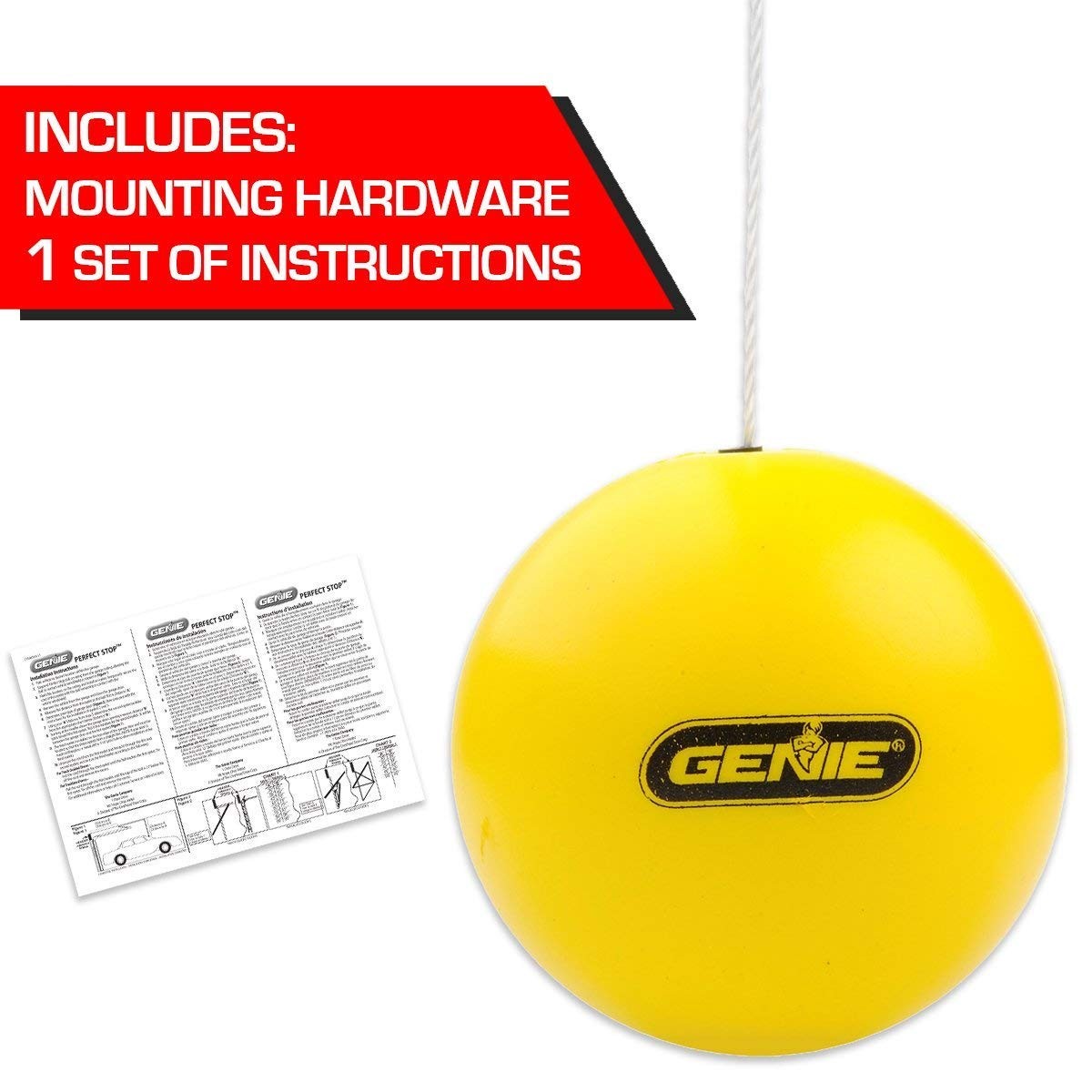 Genie GPS-R Stop Perfect Every Time Parking Guide 1 Count (Pack of 1), Yellow