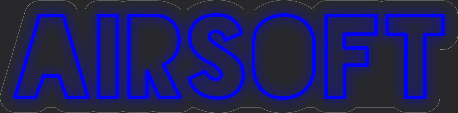Airsoft Neon LED Sign Business Wall Decor Lighted Store Sign 36 x 9 in.