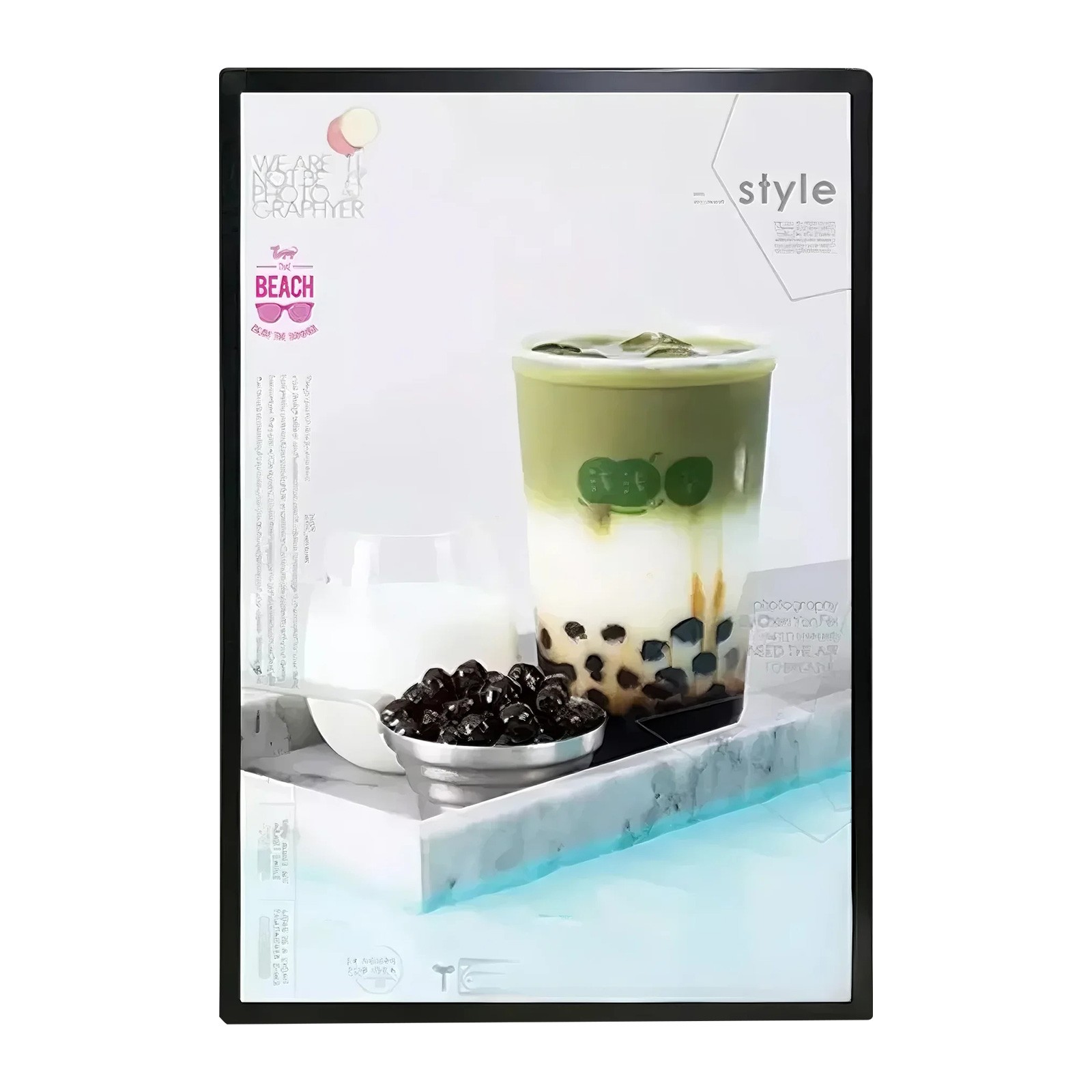 A4 Aluminum Snap Frame Backlit Wall Mounted for Movie Poster Advertising Display