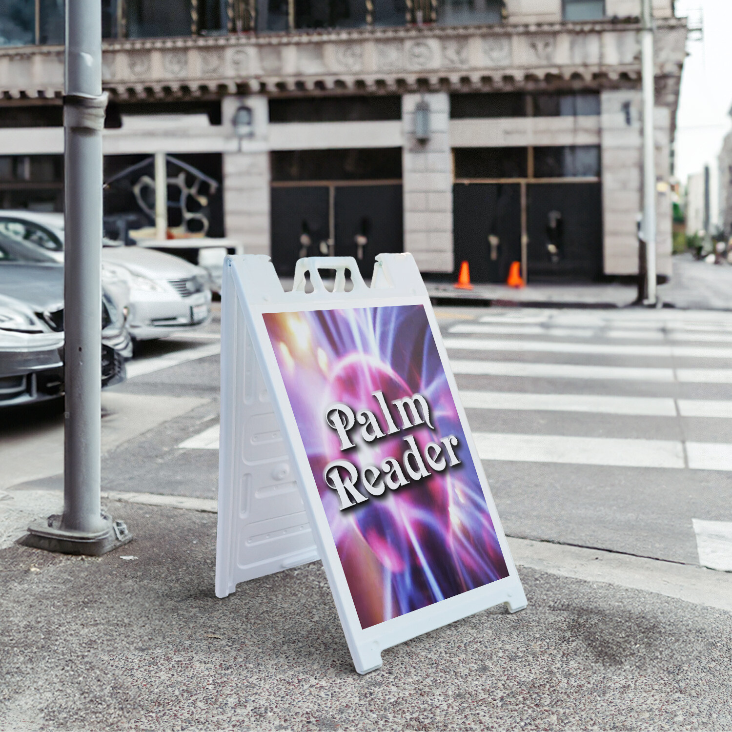 A-frame Sidewalk Palm Reader 24″ x 36″ Double Sided A-Frame Sidewalk Sign