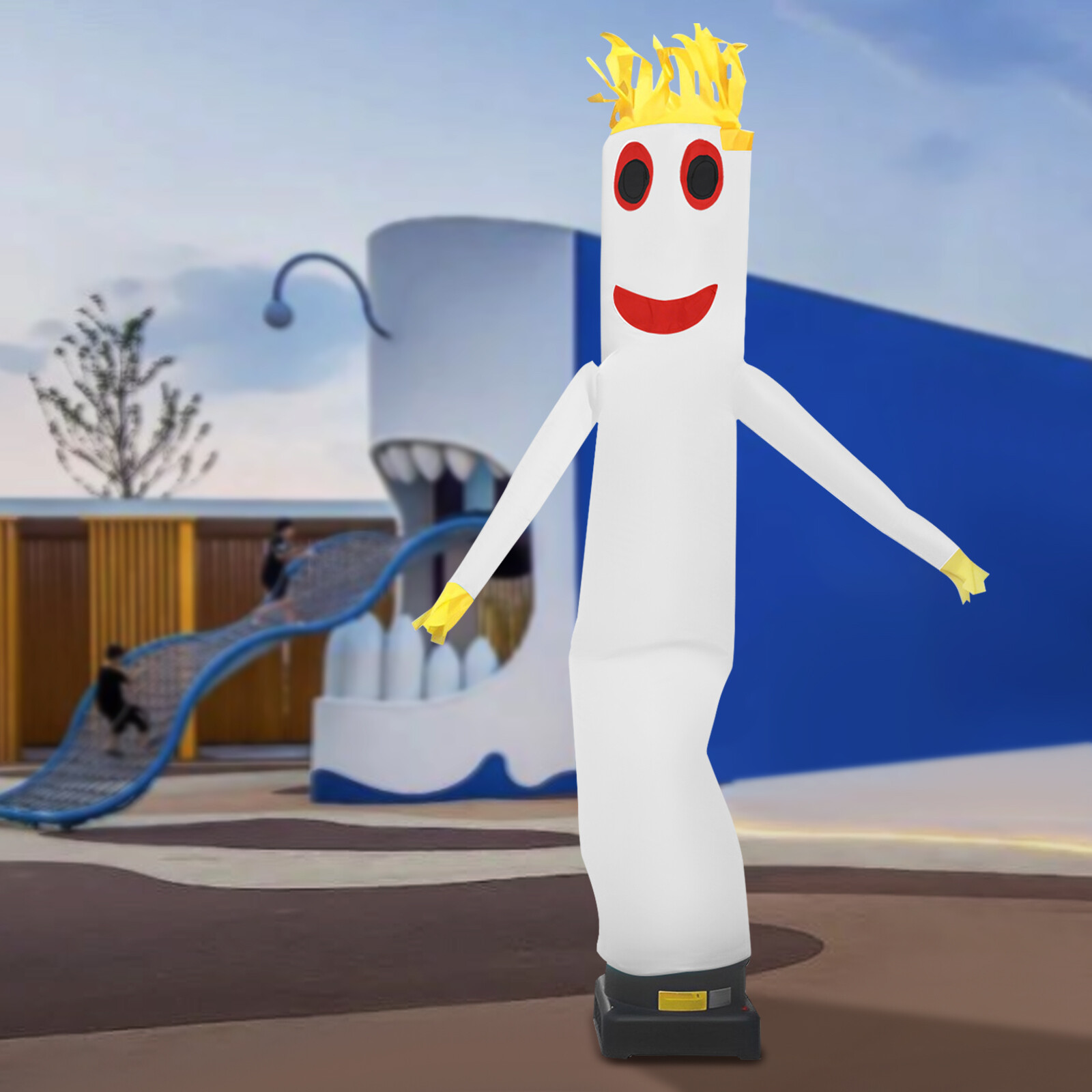10ft Inflatable Dancing Air Puppet – Free-Standing Promotional Display White
